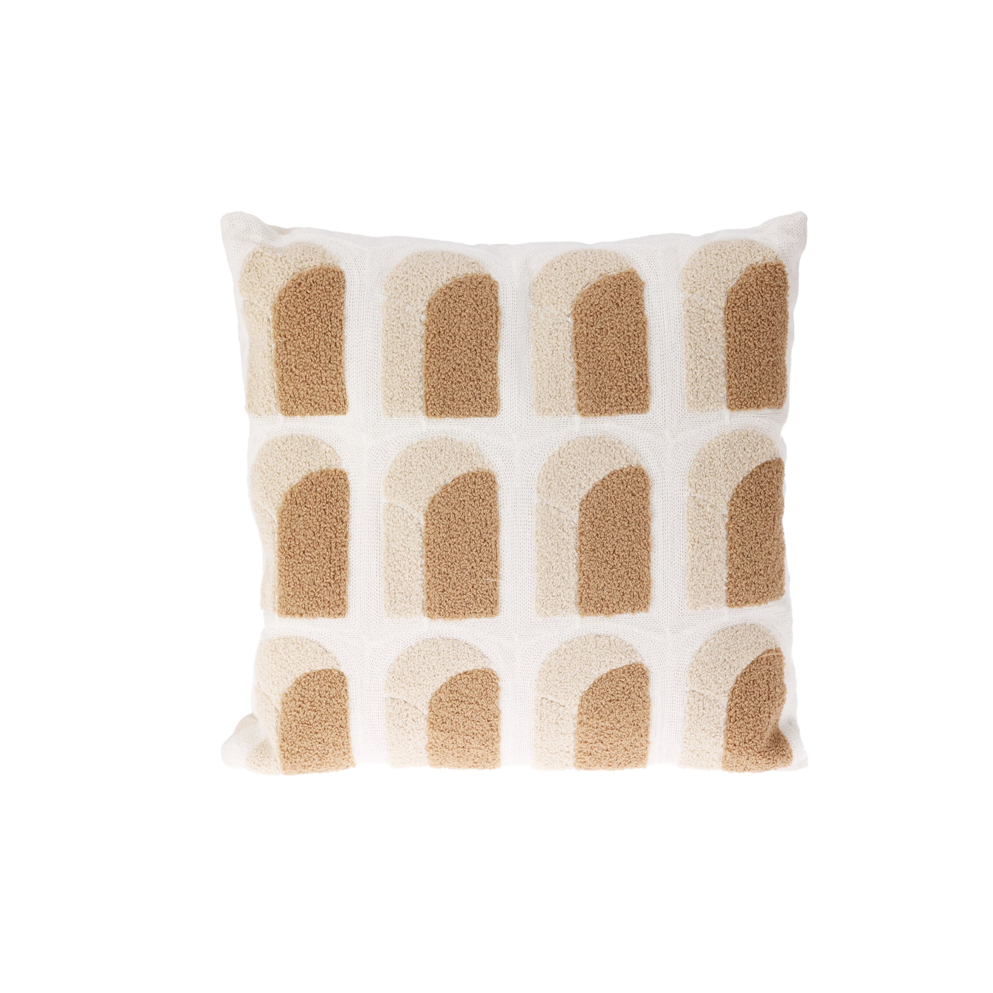 WAC Square Cushion 18" x 18" Cotton Beige