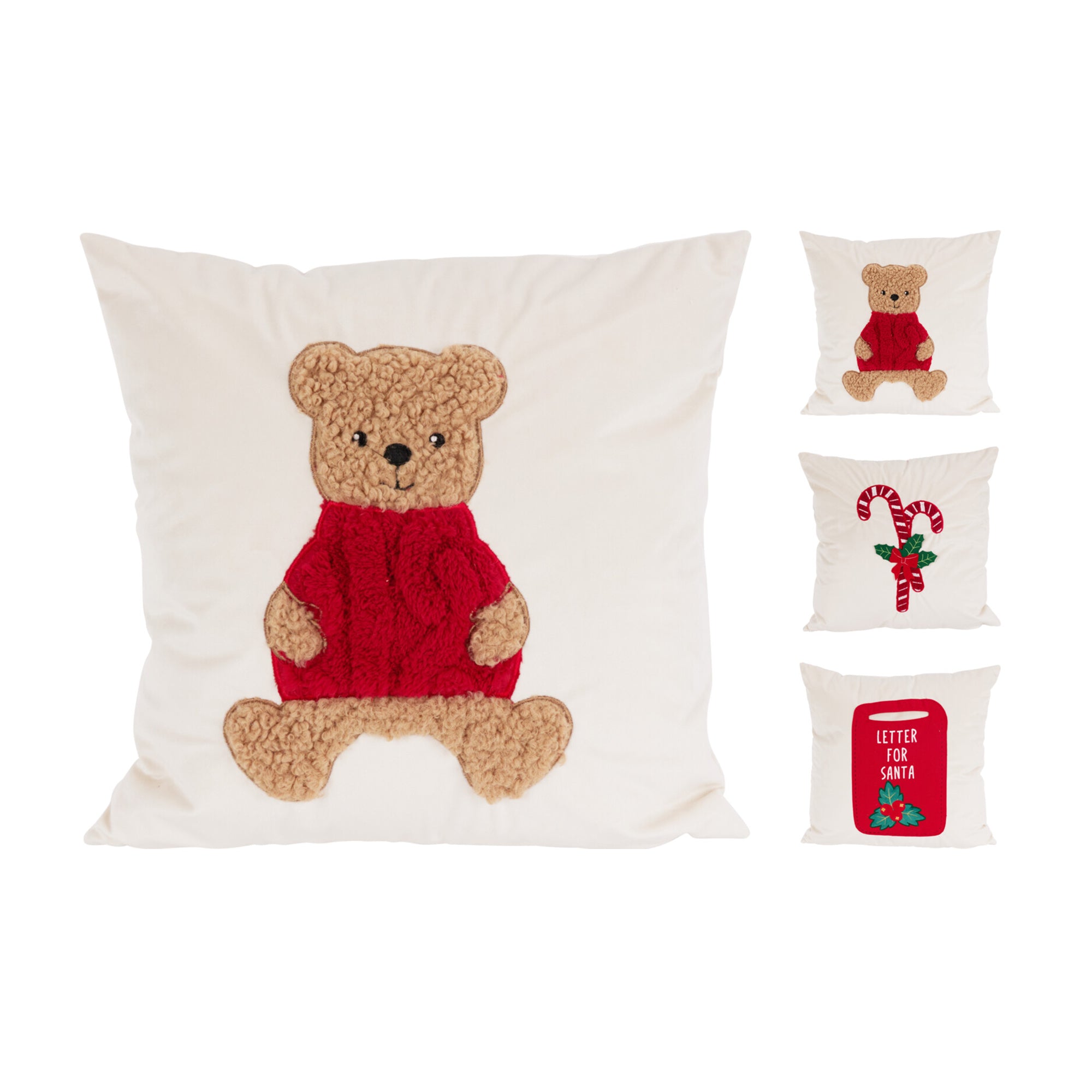 ITO Square Cushion Set 18" x 18" Christmas Pattern (Set of 3)