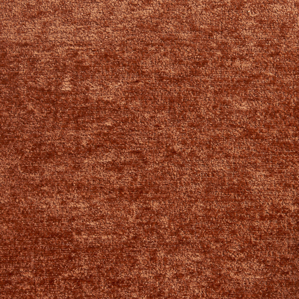 ABELIA Velvet Accent Armchair with Black Metal Legs – Terracotta