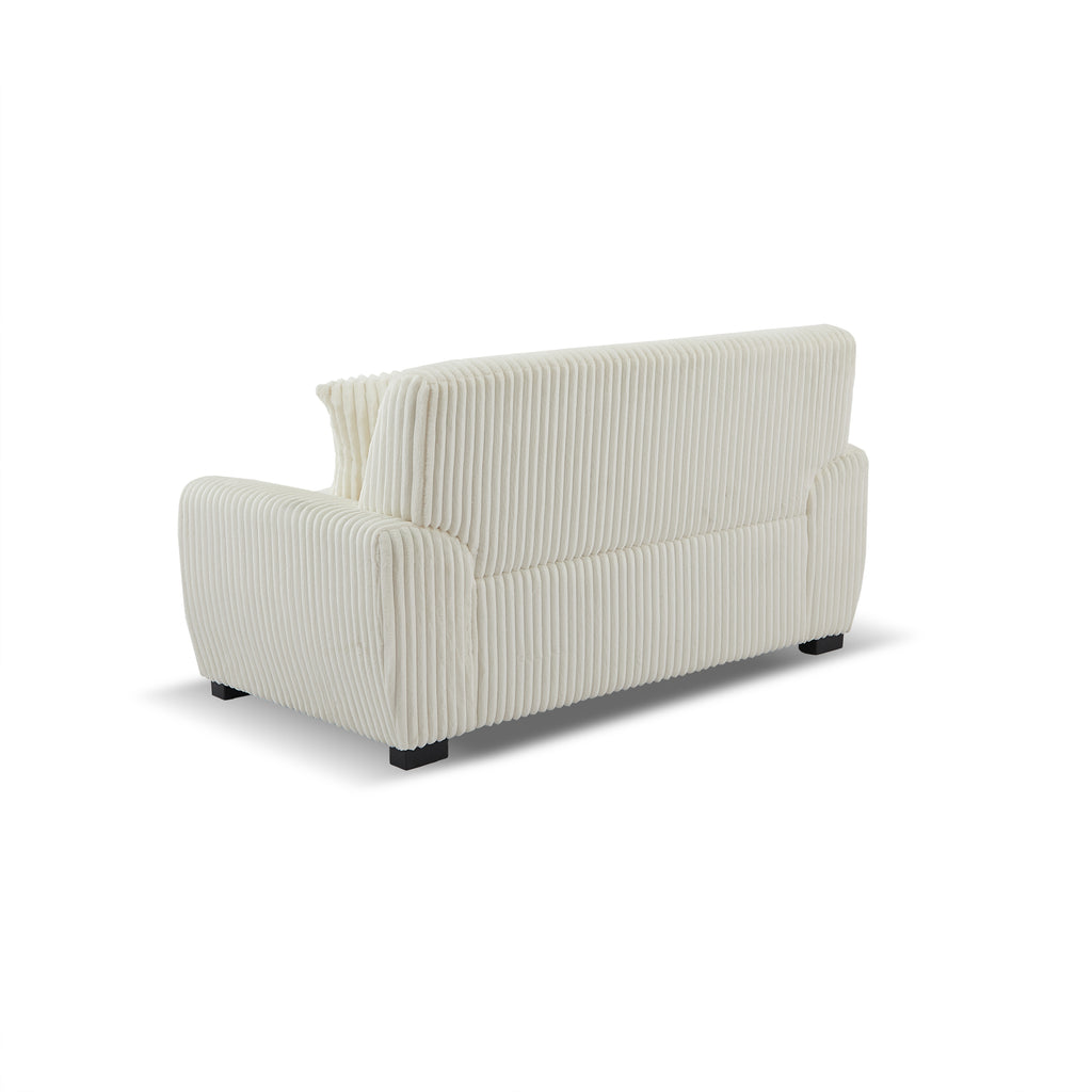 ADEA Fixed 2-Seater Sofa – Corduroy Velvet Sofa For Modern Cozy Living Spaces