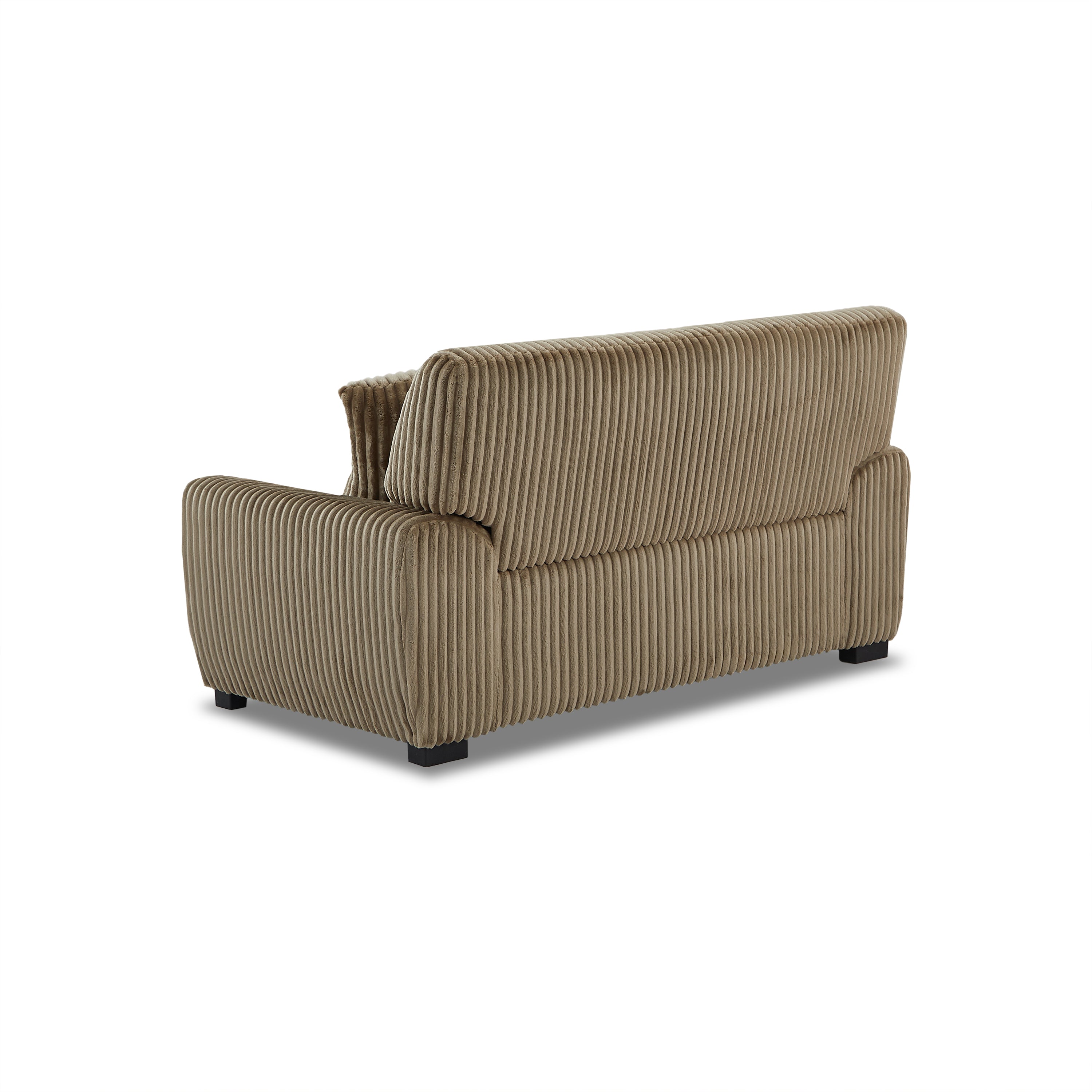 ADEA Fixed 2-Seater Sofa – Corduroy Velvet Sofa For Modern Cozy Living Spaces