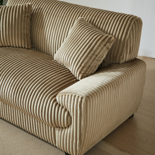ADEA 3-Seater & 2-Seater Sofa Set - Brown
