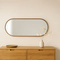ADI Wall Mirror 12" x 24" Dark Wood Frame - Default Title