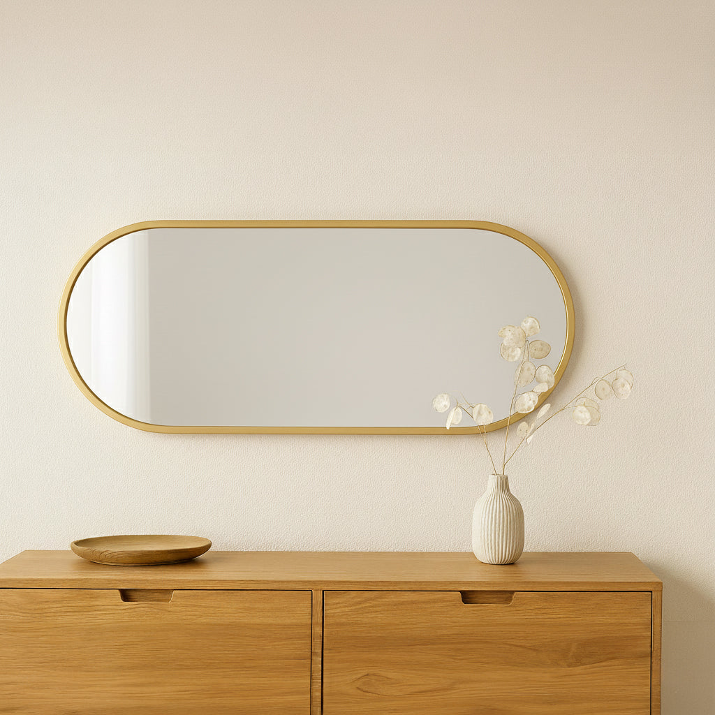ADI Wall Mirror 12" x 24" Gold Frame
