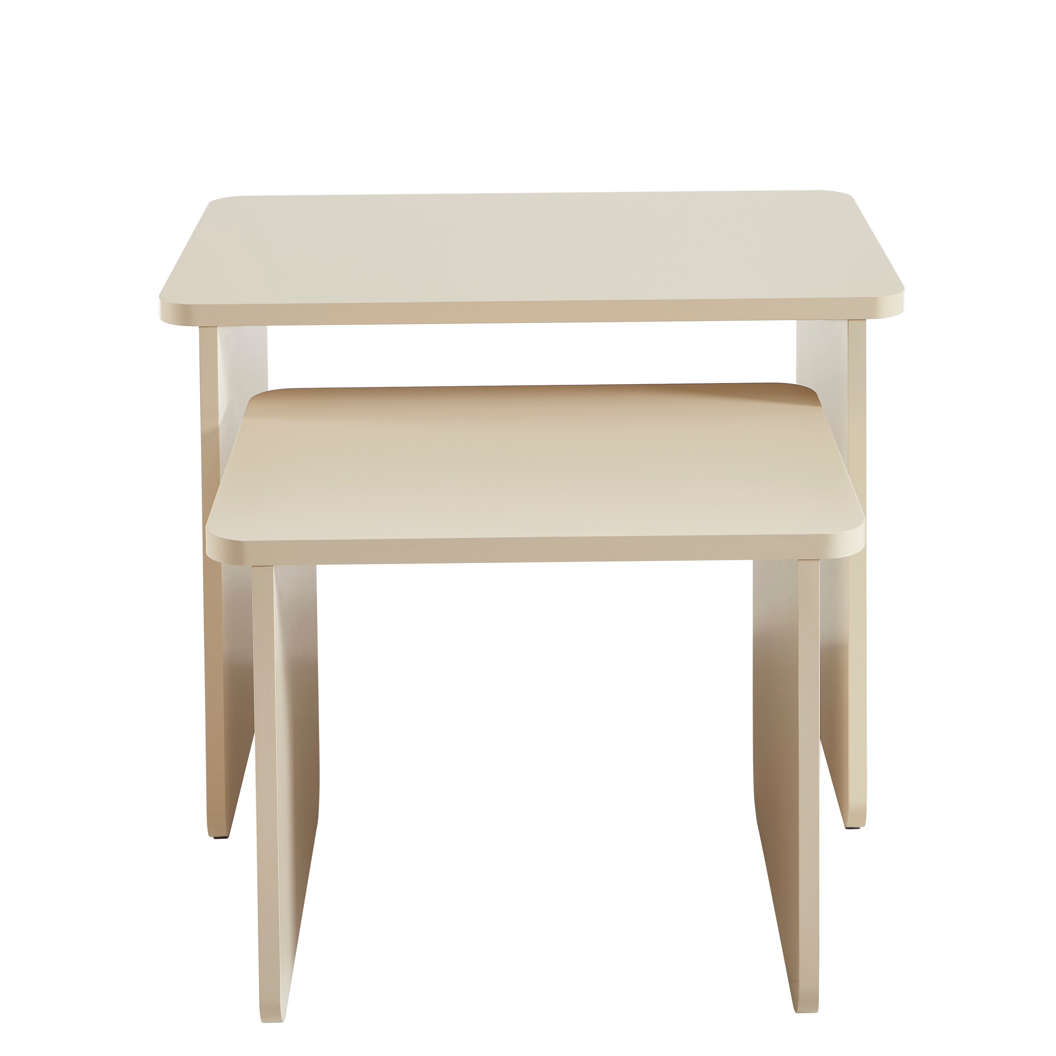 Nesting Coffee Tables Akka Beige – Beige