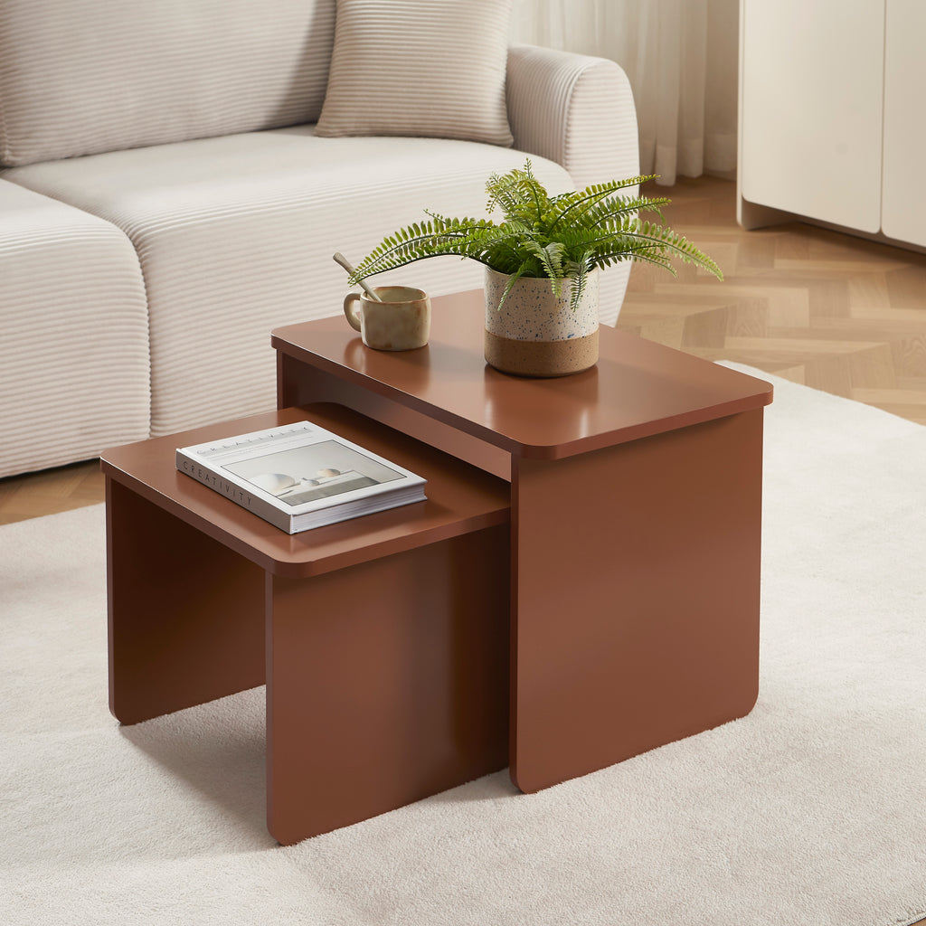 Nesting Coffee Tables Akka - Brown