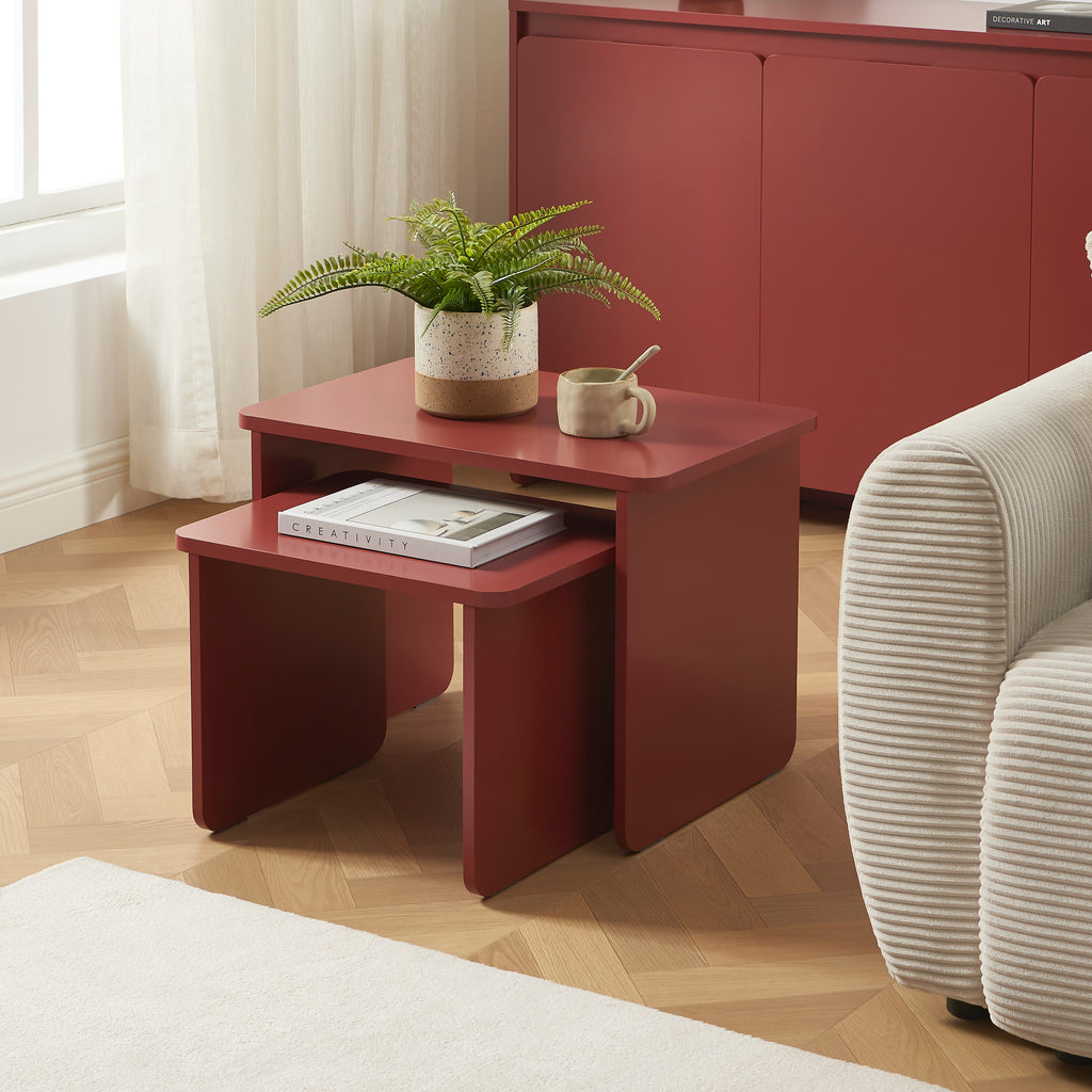 Nesting Coffee Tables Akka - Red