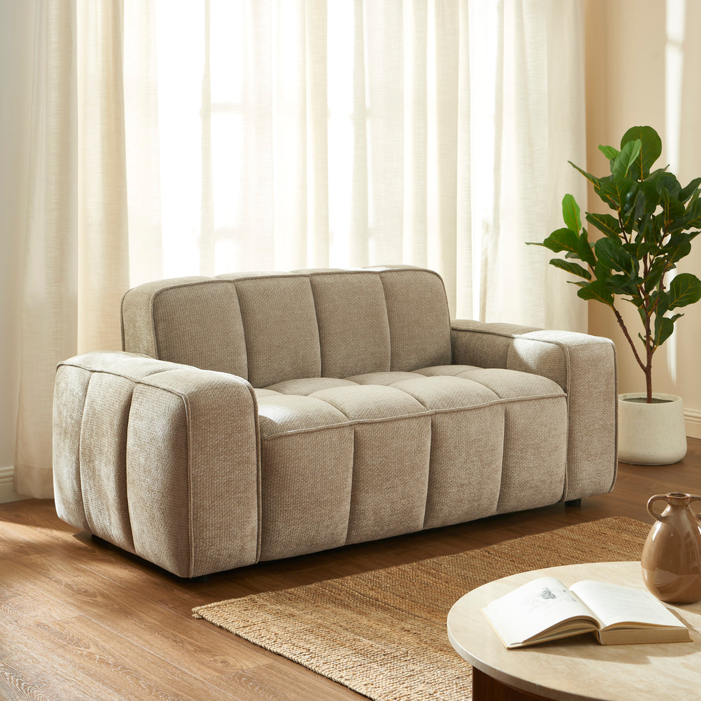ALISTAIR 2-Seater Sofa Chenille - Beige