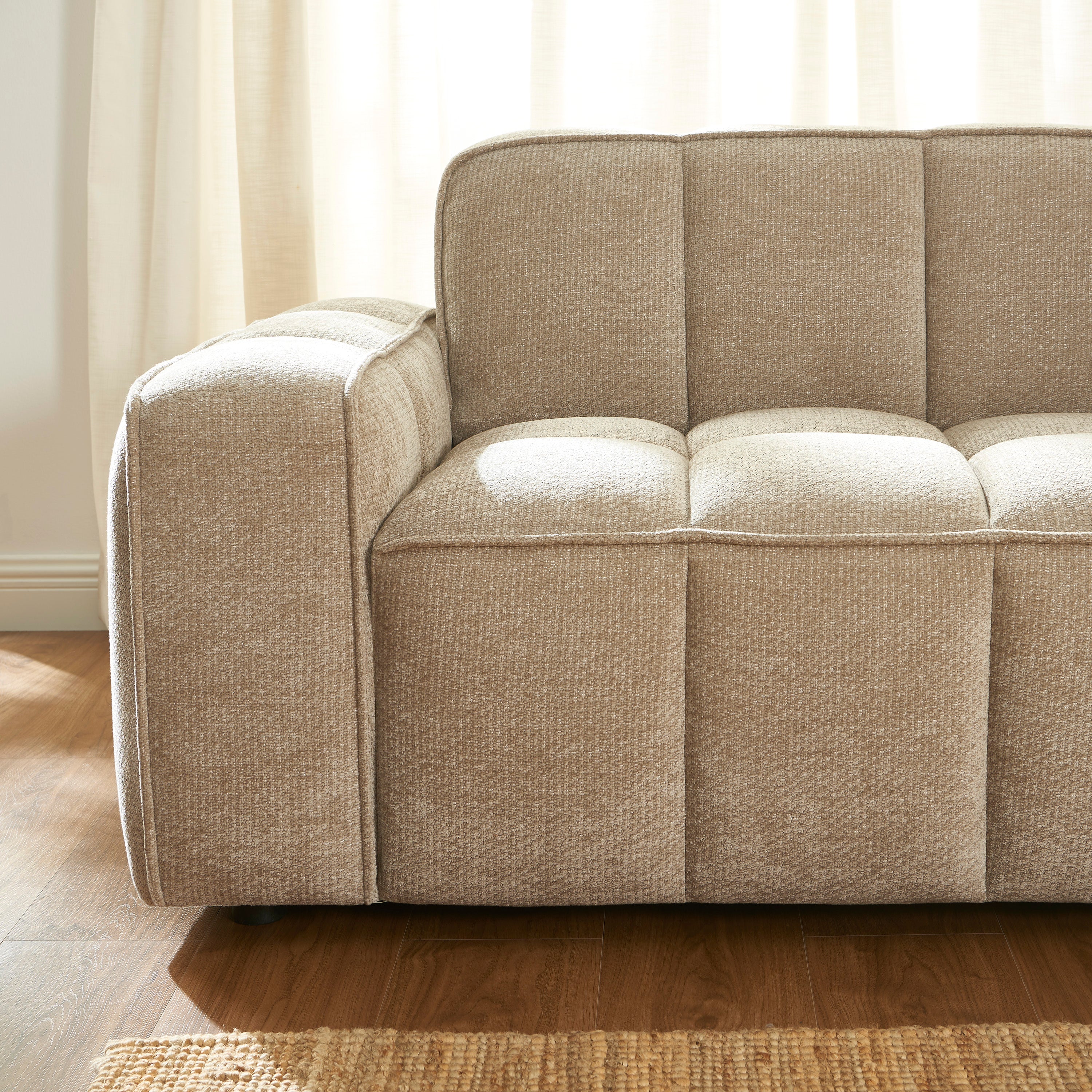 ALISTAIR 2-Seater Sofa Chenille - Beige