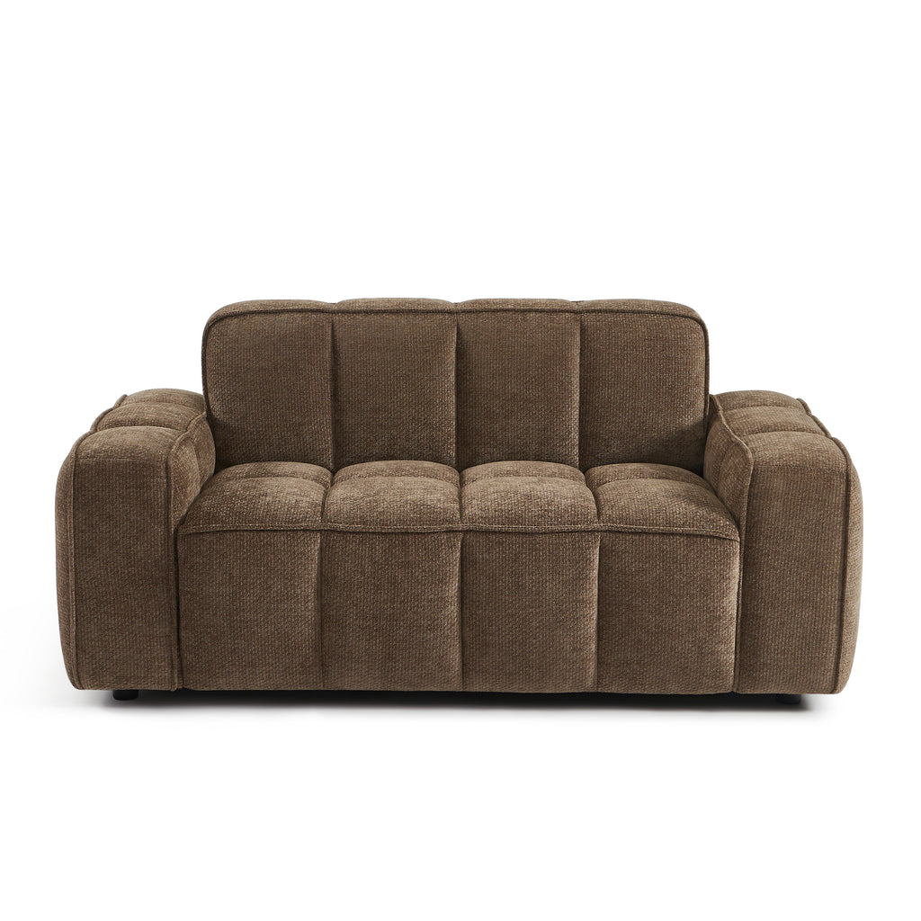 ALISTAIR 2-Seater Sofa Chenille - Brown