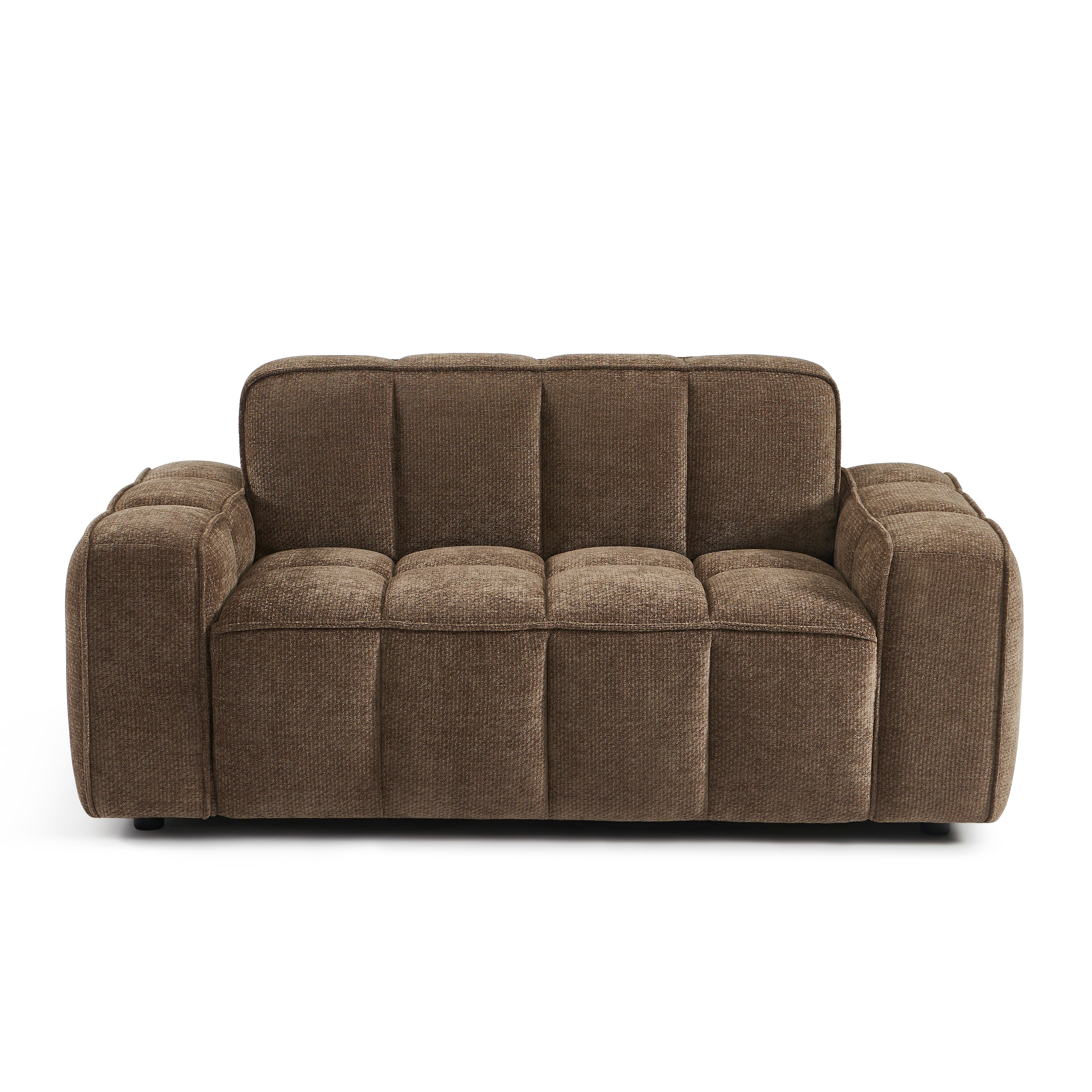 ALISTAIR 2-Seater Sofa Chenille - Brown