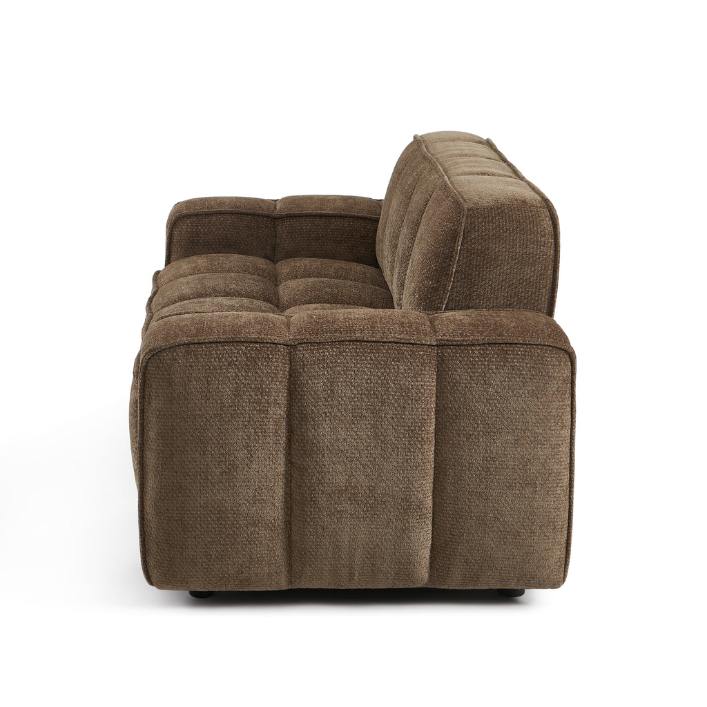 ALISTAIR 2-Seater Sofa Chenille - Brown