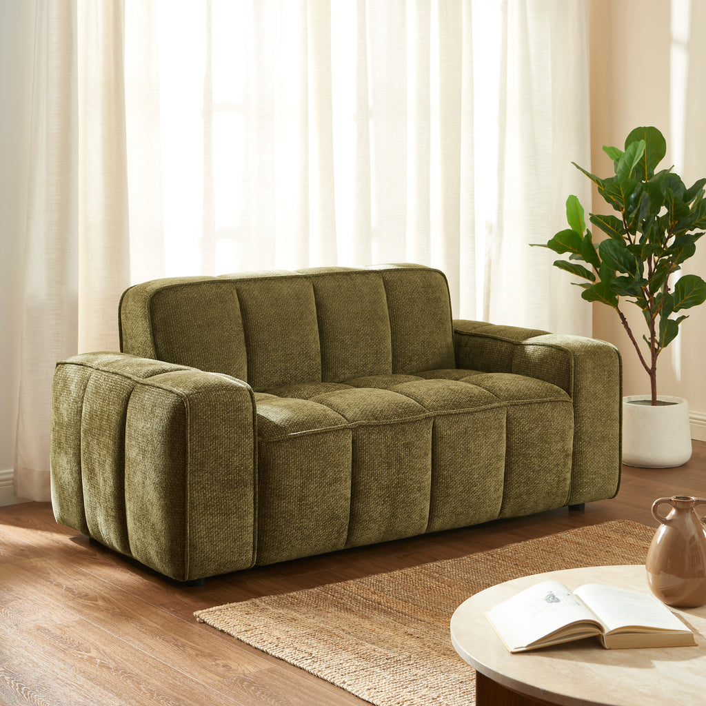 ALISTAIR 2-Seater Sofa Chenille - Green