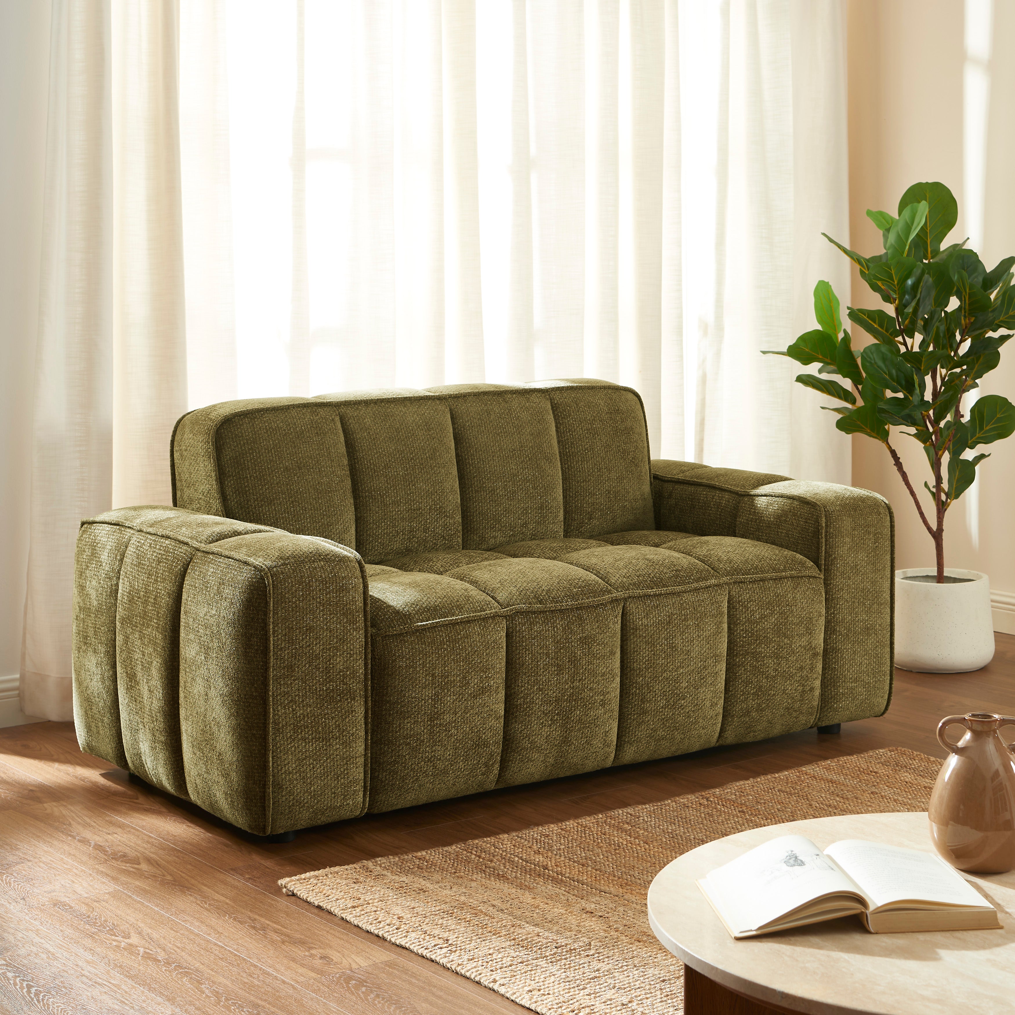 ALISTAIR 2-Seater Sofa Chenille - Green