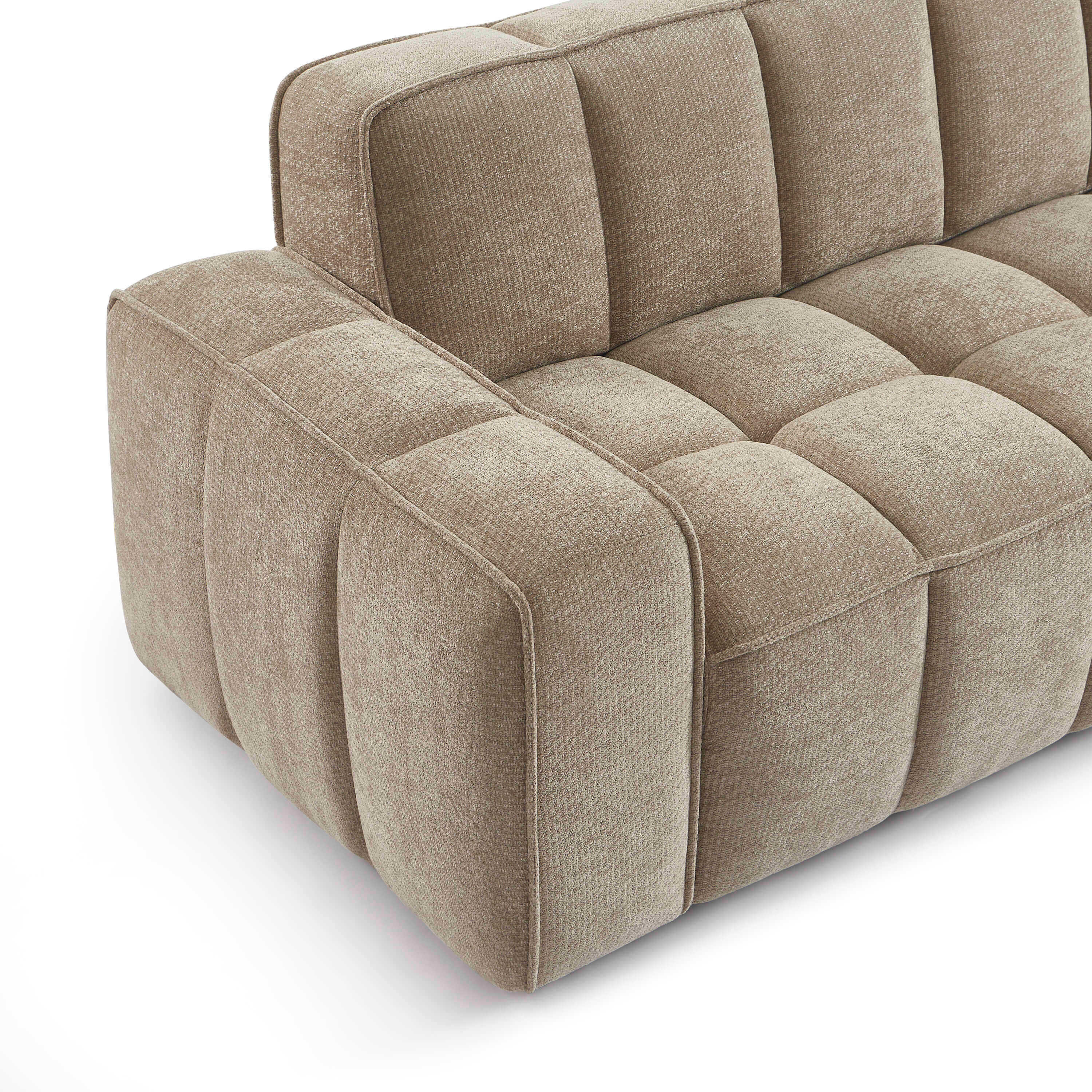 ALISTAIR 3-Seater Sofa Chenille - Beige