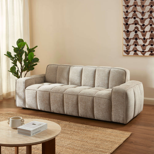 ALISTAIR 3-Seater Sofa Chenille - Beige