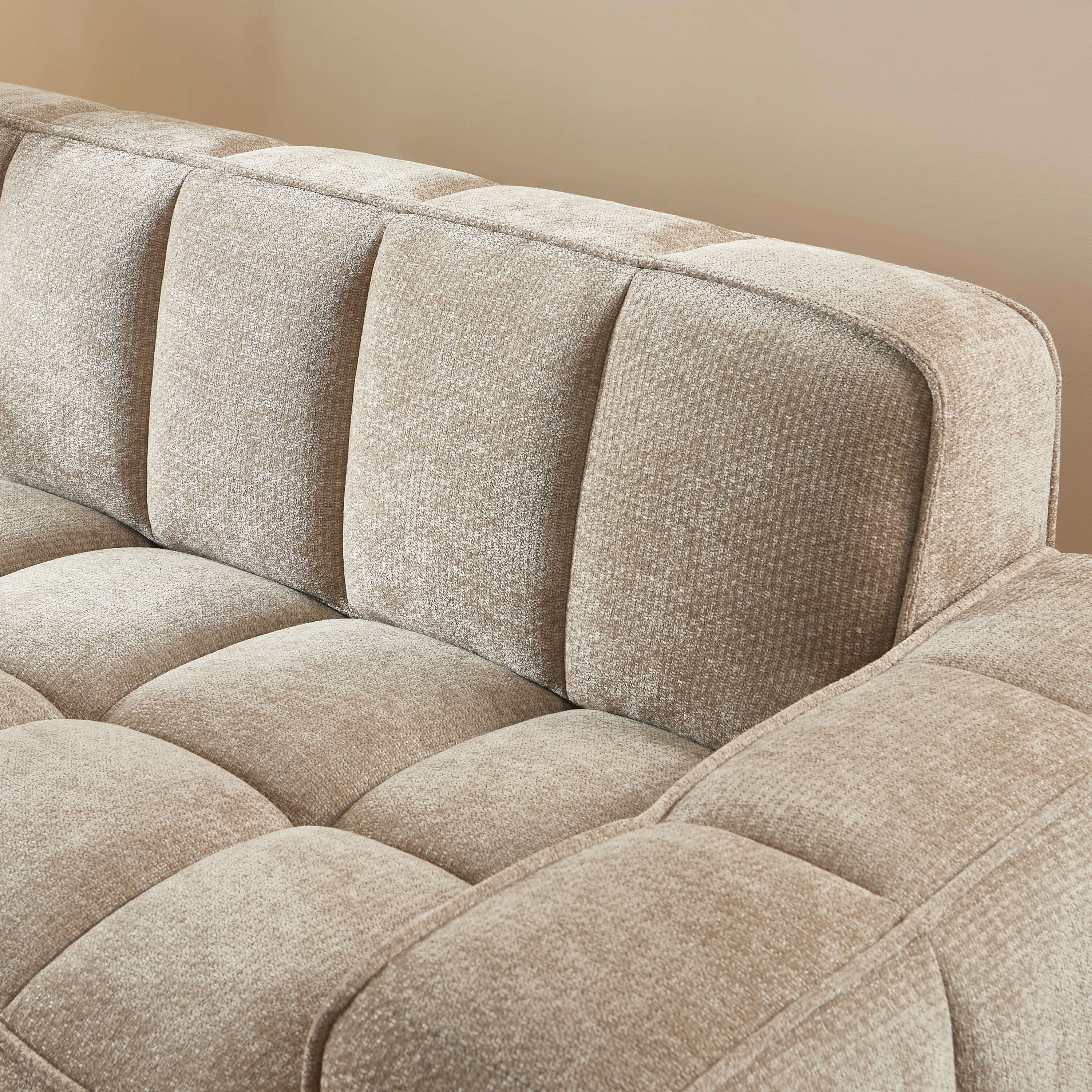 ALISTAIR 3-Seater Sofa Chenille - Beige