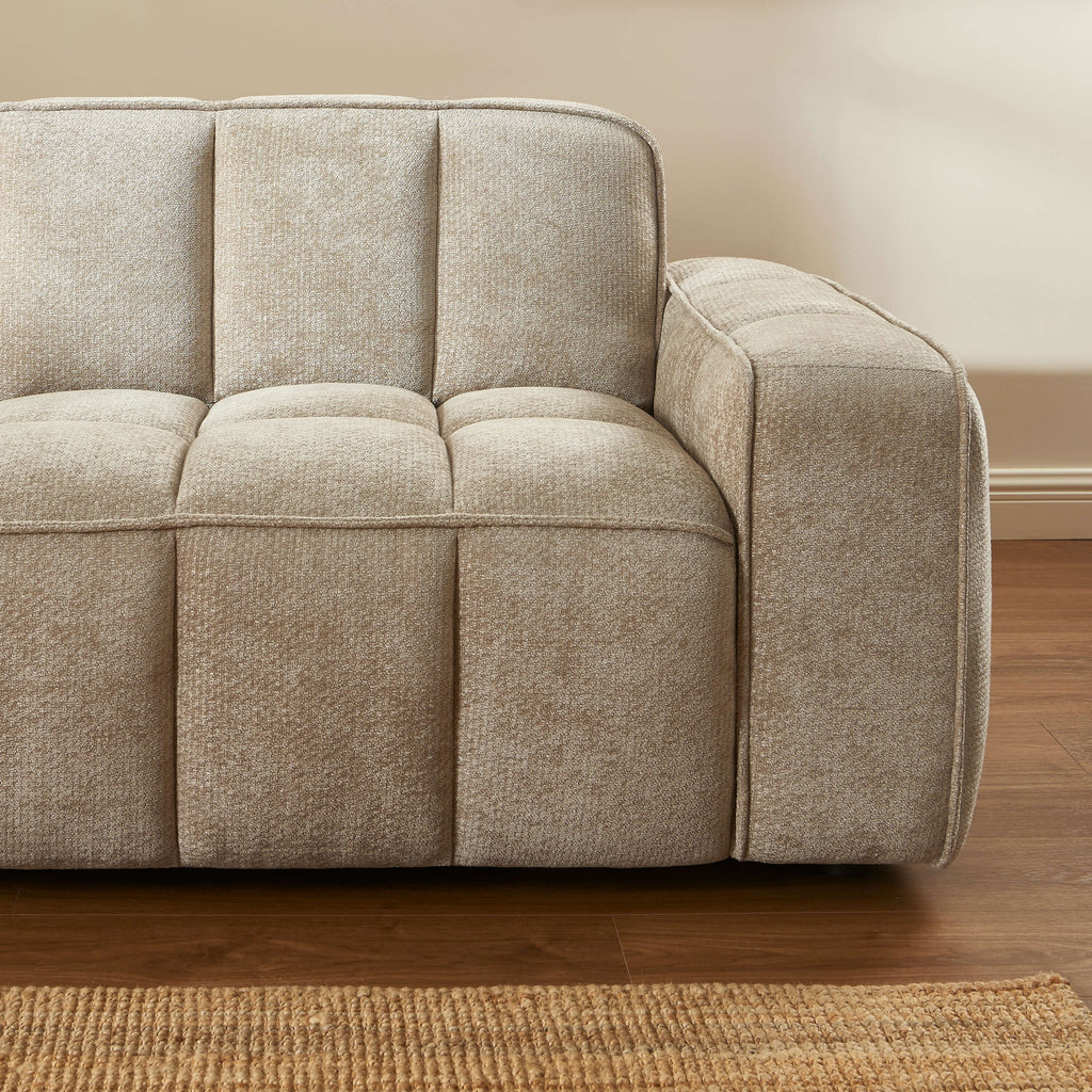 ALISTAIR 3-Seater Sofa Chenille - Beige