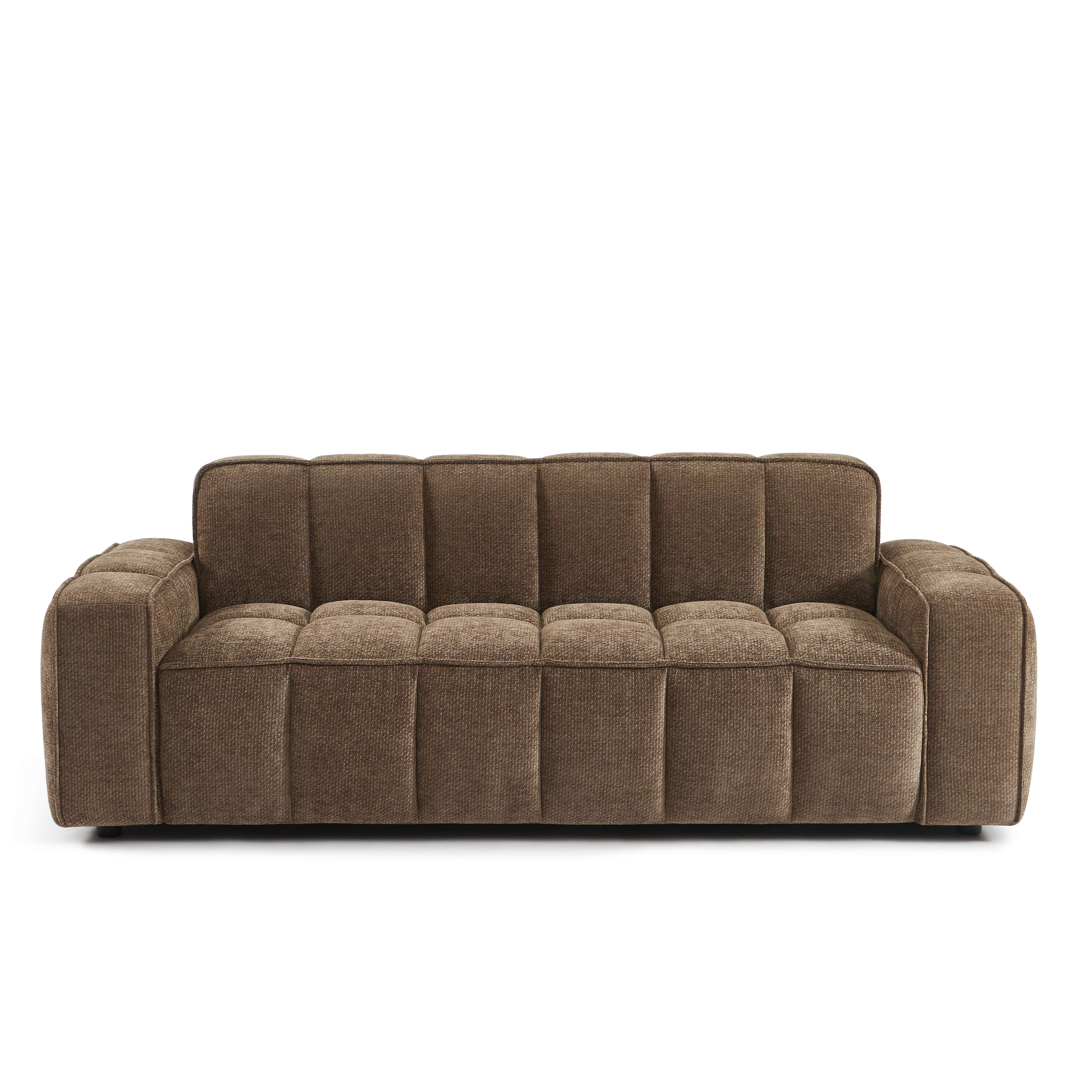 ALISTAIR 3-Seater Sofa Chenille - Brown