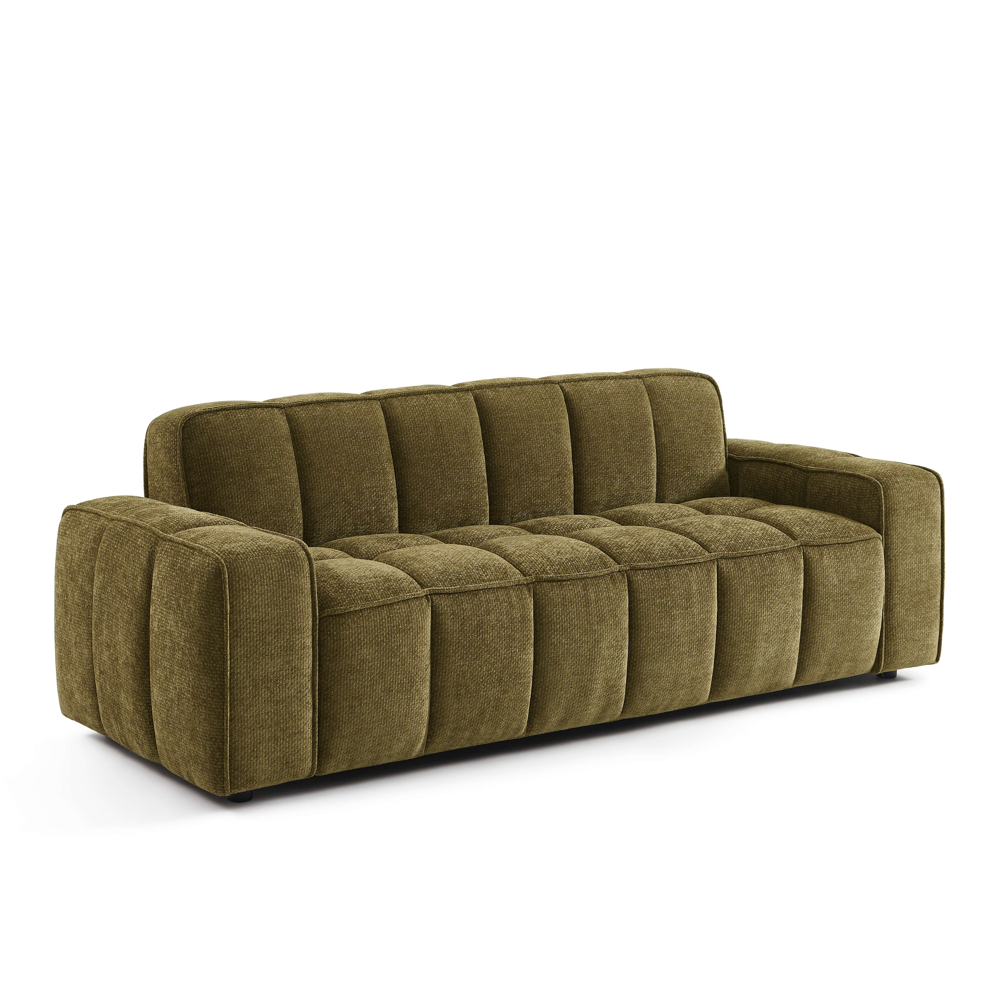 ALISTAIR 3-Seater Sofa Chenille - Green