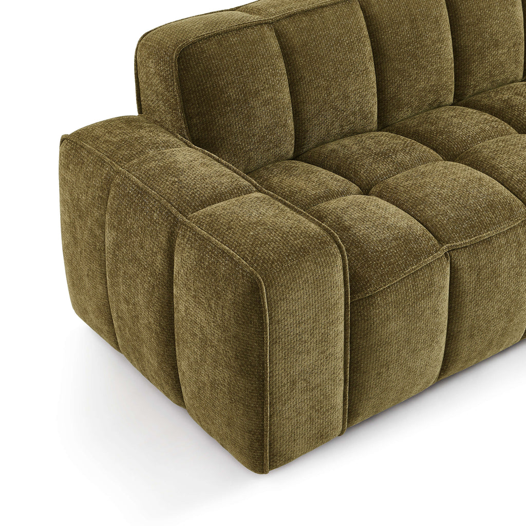 ALISTAIR 3-Seater Sofa Chenille - Green