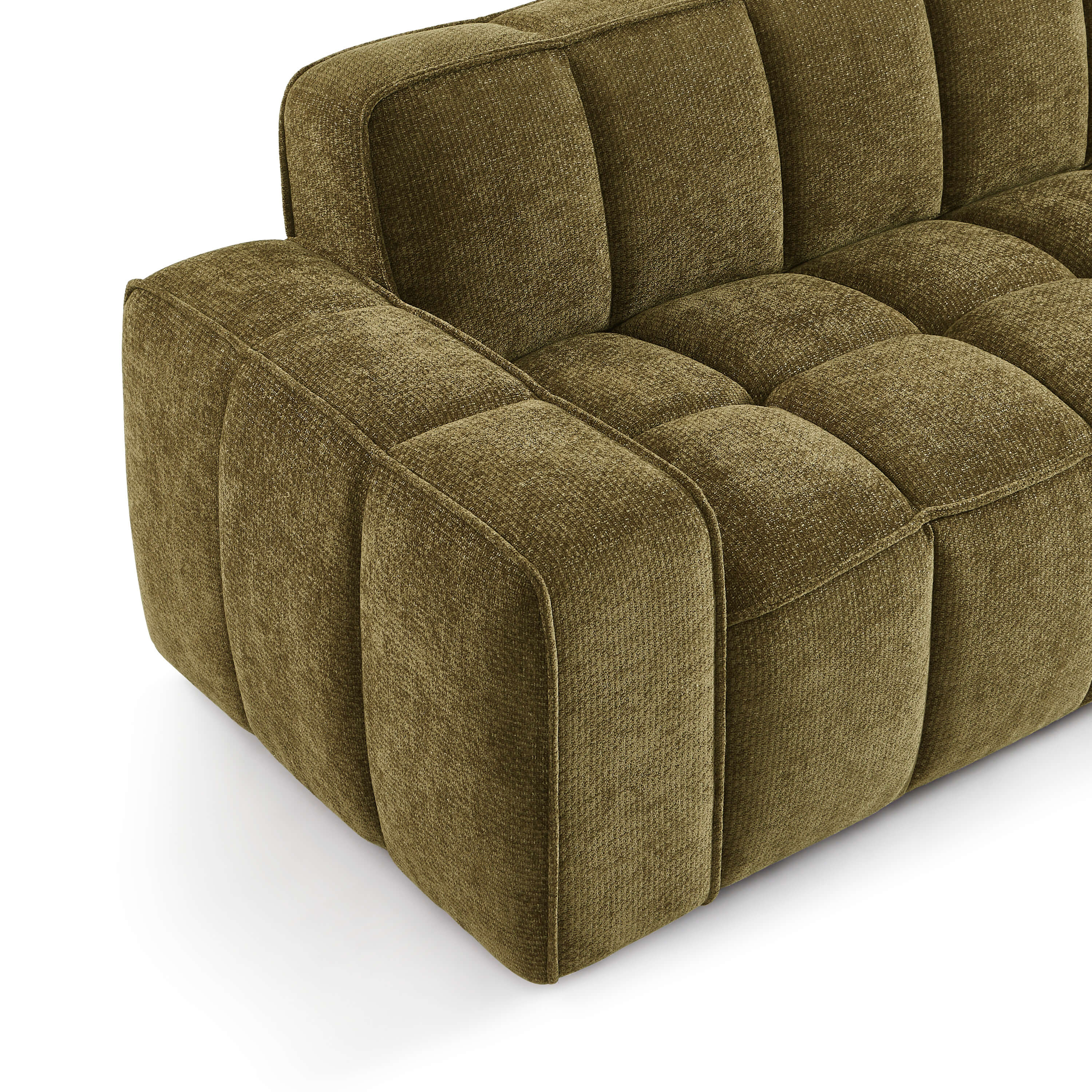 ALISTAIR 3-Seater Sofa Chenille - Green