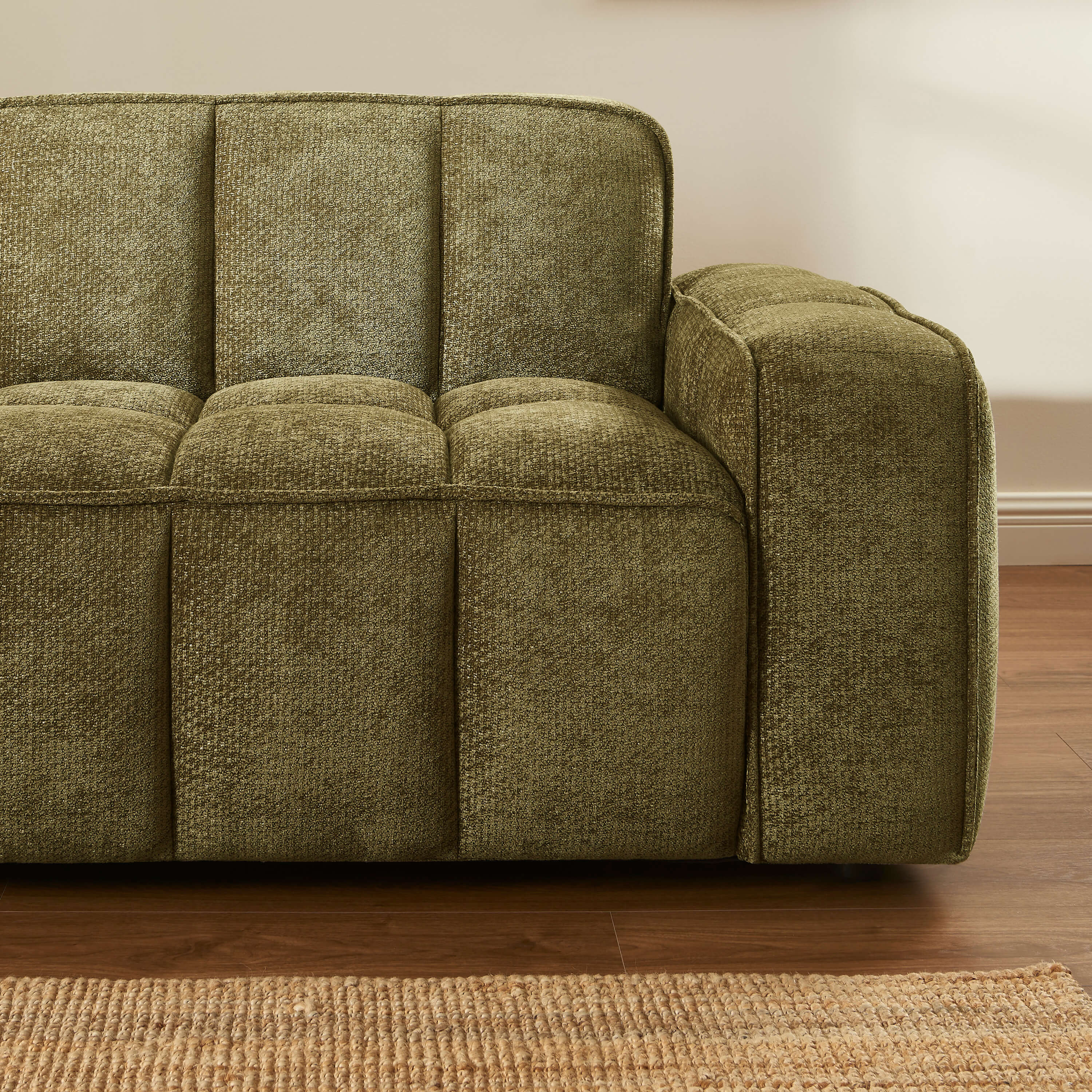 ALISTAIR 3-Seater Sofa Chenille - Green