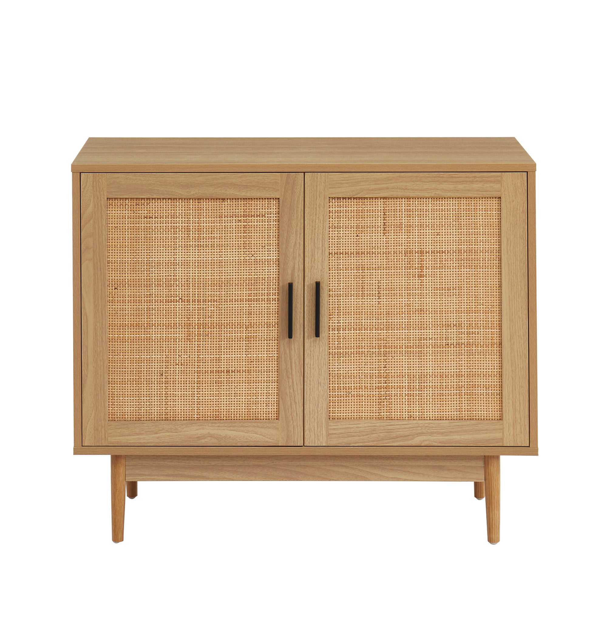 AMANA Rattan Cane Sideboard with 2 Doors - Light wood