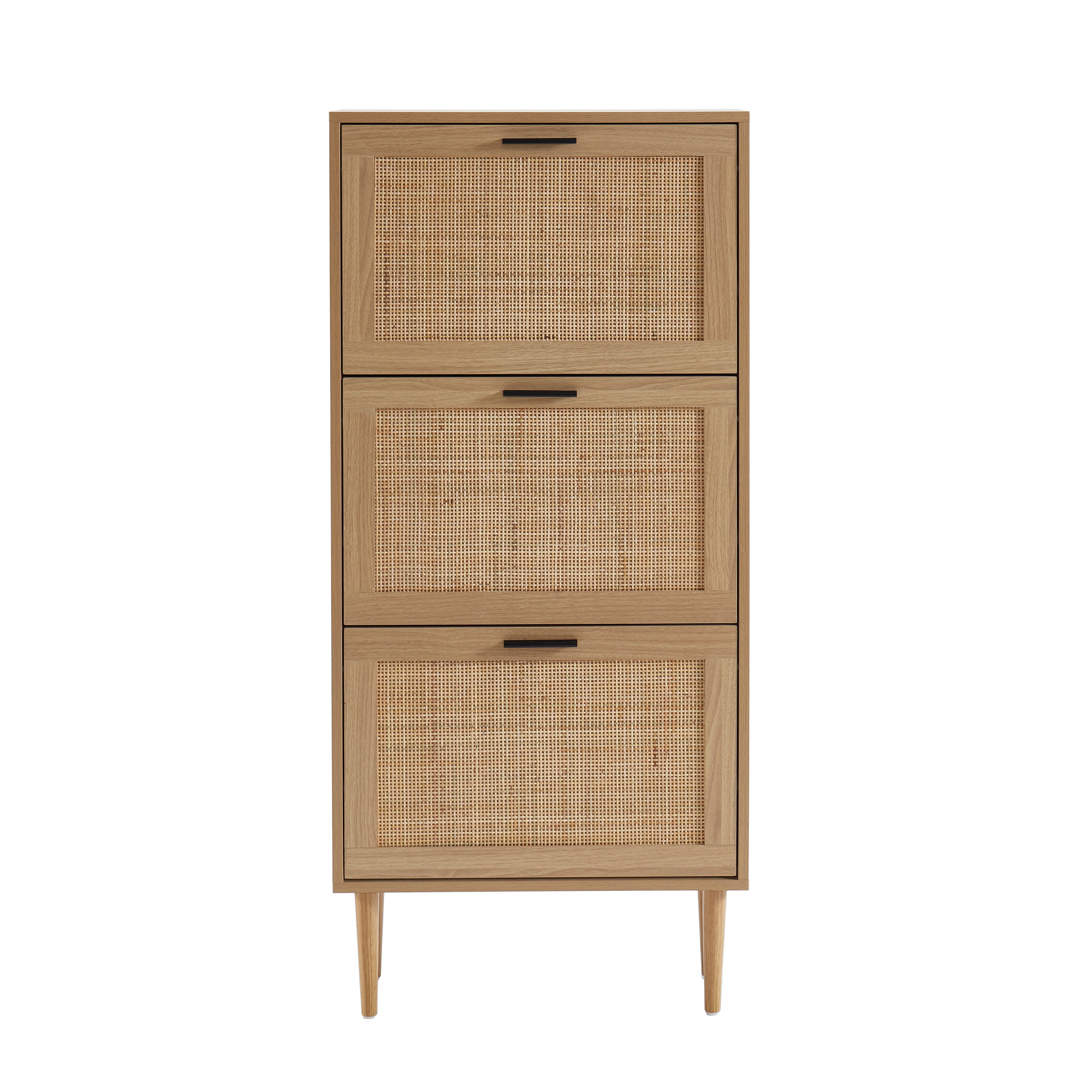 AMANA Rattan Cane Shoe Cabinet