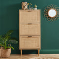 AMANA Rattan Cane Shoe Cabinet