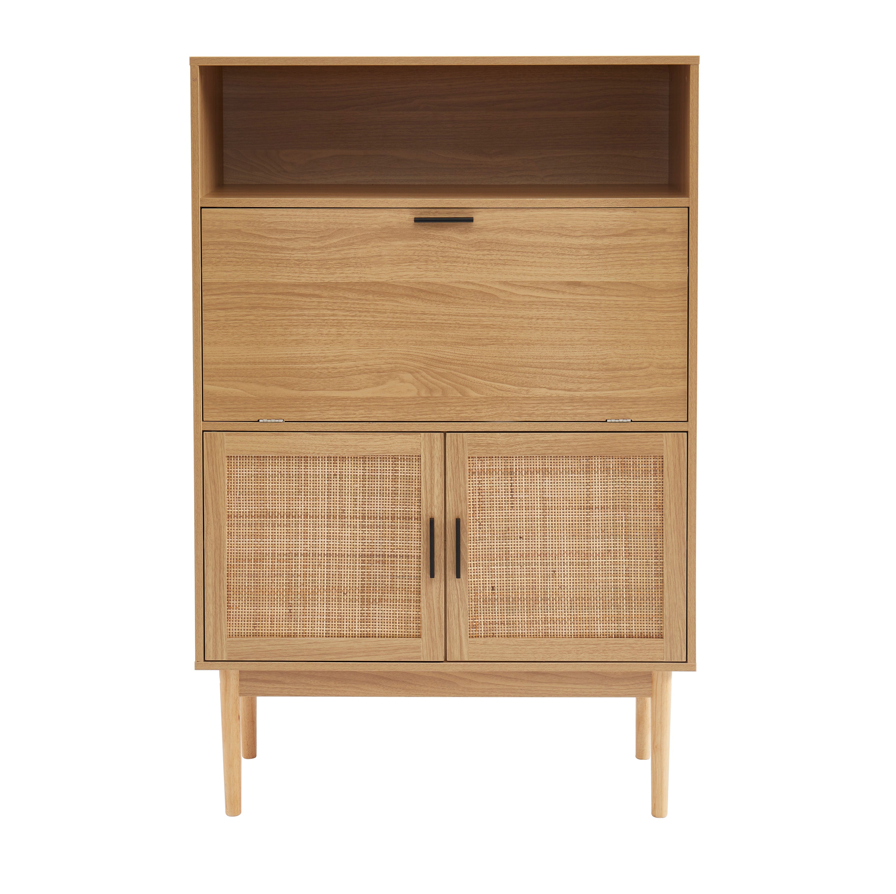 AMANA Rattan Cane Secretary Desk