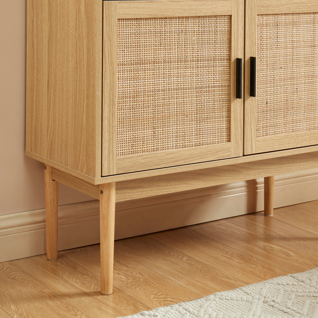 AMANA Rattan Cane Secretary Desk