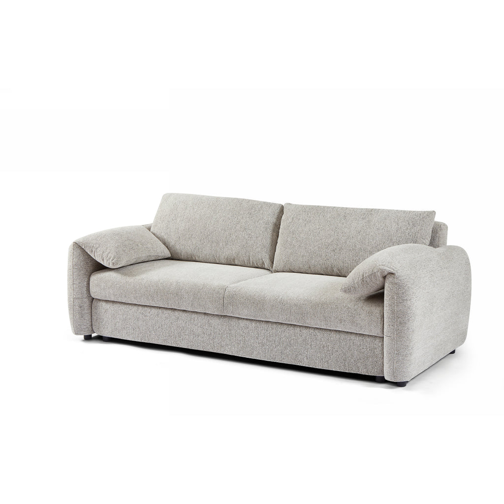ANGEA Convertible Sleeper Sofa – Woven Chenille Fabric 3-Seater Living Room Furniture