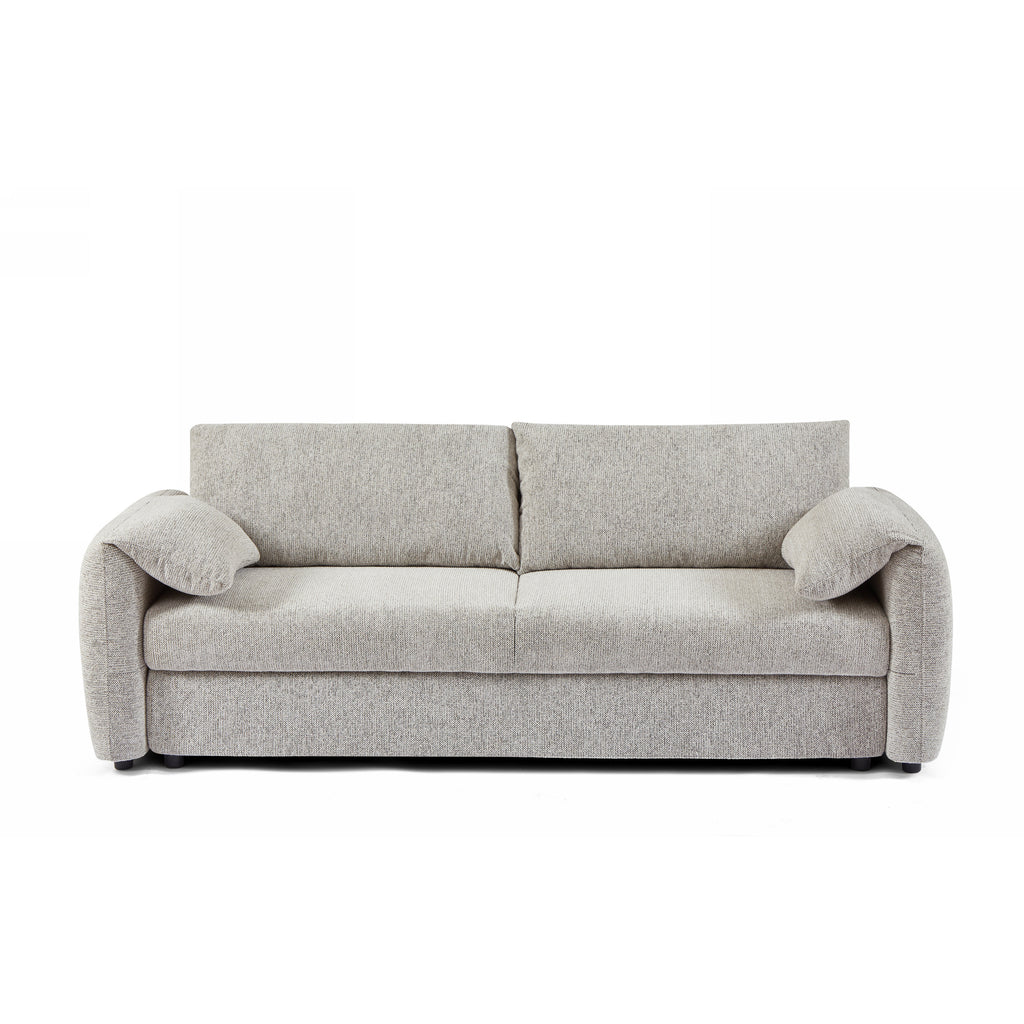 ANGEA Convertible Sleeper Sofa – Woven Chenille Fabric 3-Seater Living Room Furniture
