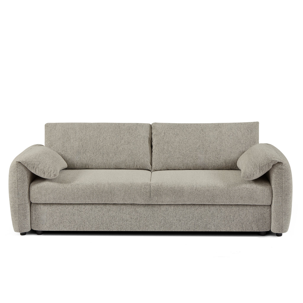 ANGEA Convertible Sleeper Sofa – Woven Chenille Fabric 3-Seater Living Room Furniture