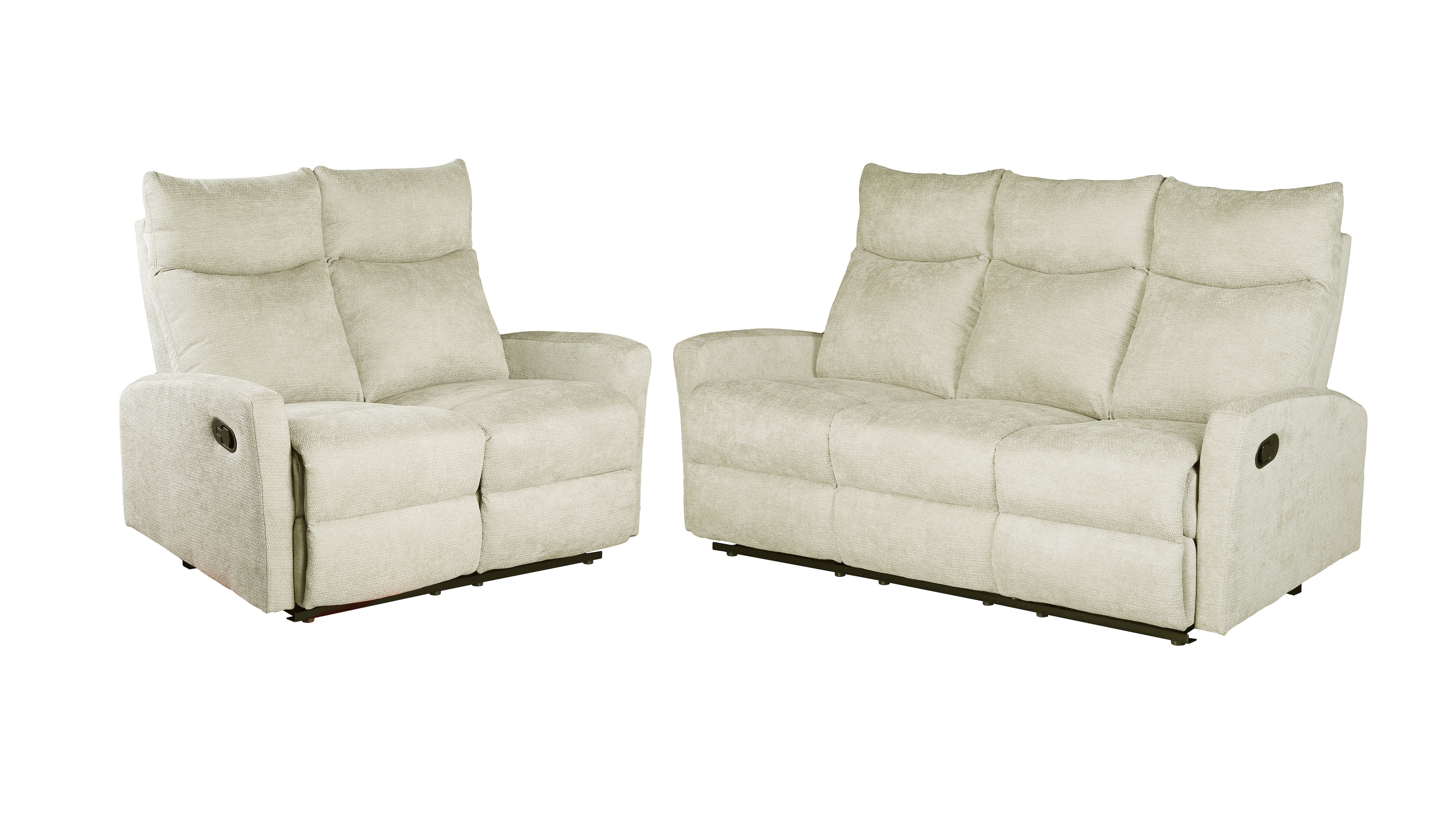 ANTARES 3-Seater & 2-Seater Manual Reclining Sofa Set – Fabric Living Room Furniture