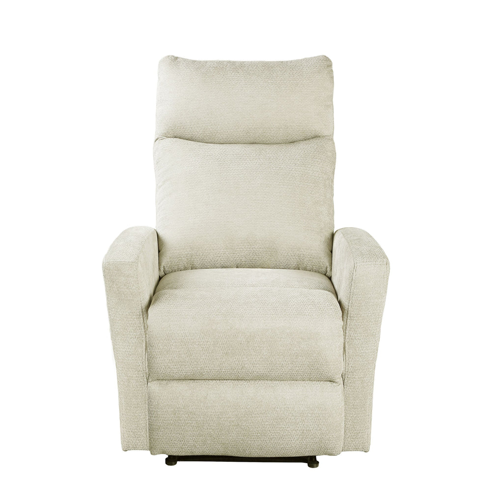 Manual Recliner Armchair Antares 1 Seater Fabric Beige – Beige