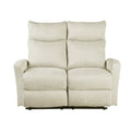 Manual Recliner Sofa Antares 2 Seater Fabric Beige – Beige