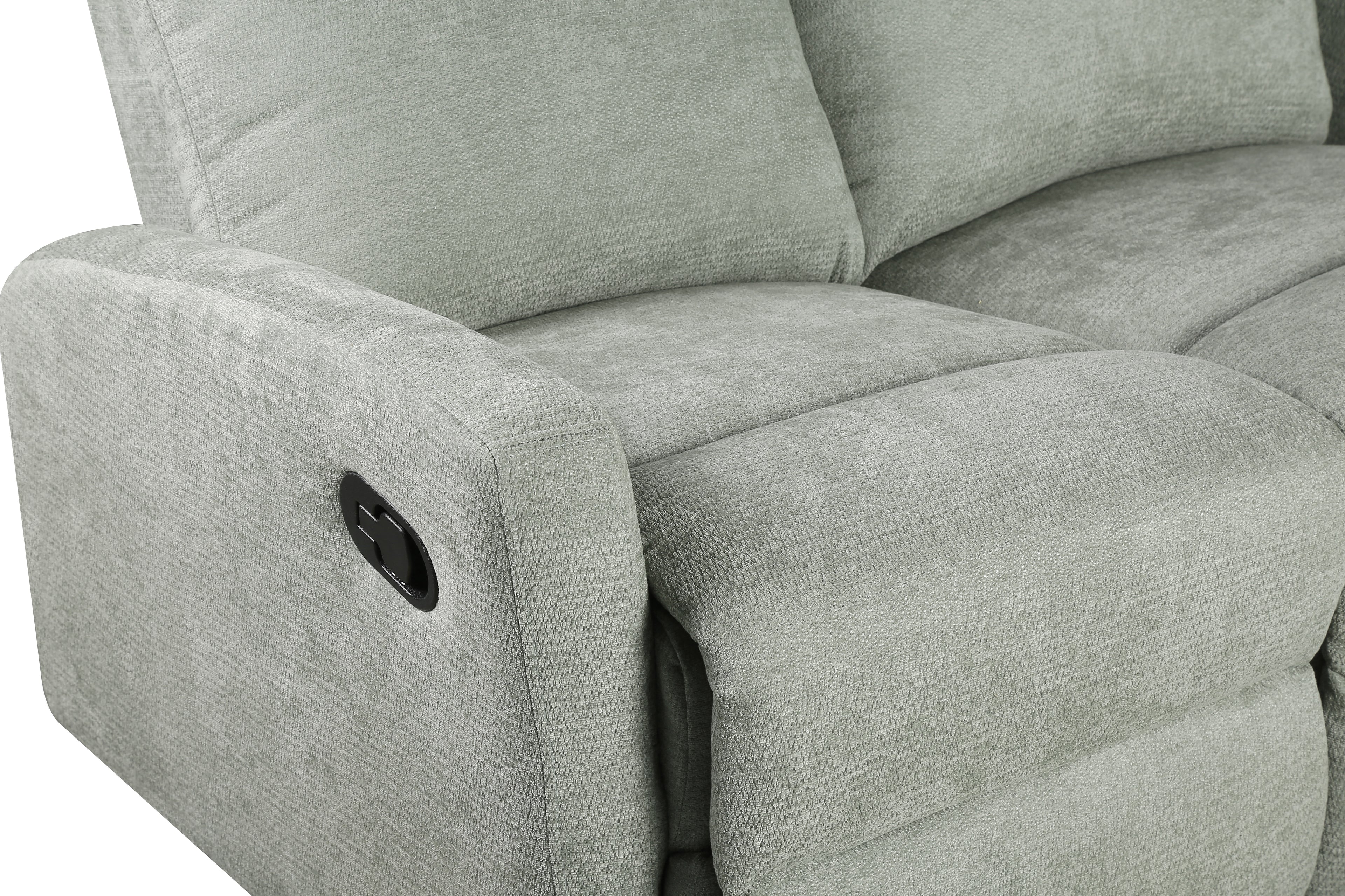 Manual Recliner Sofa Antares 2 Seater Fabric – Green