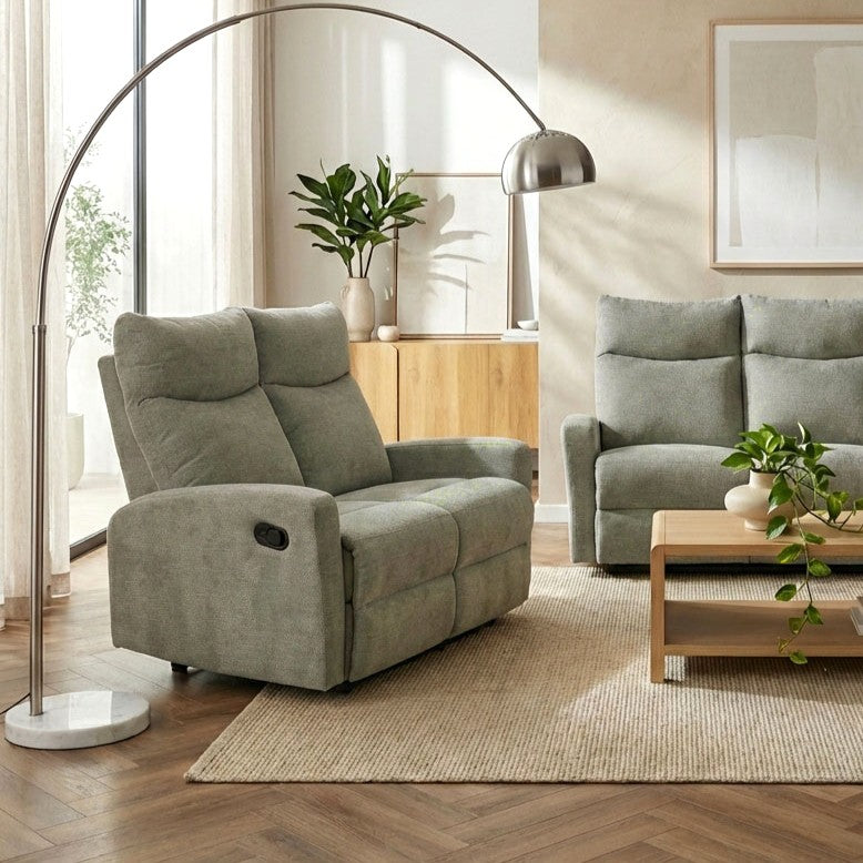 ANTARES Manual Reclining 2-Seater Sofa – Green