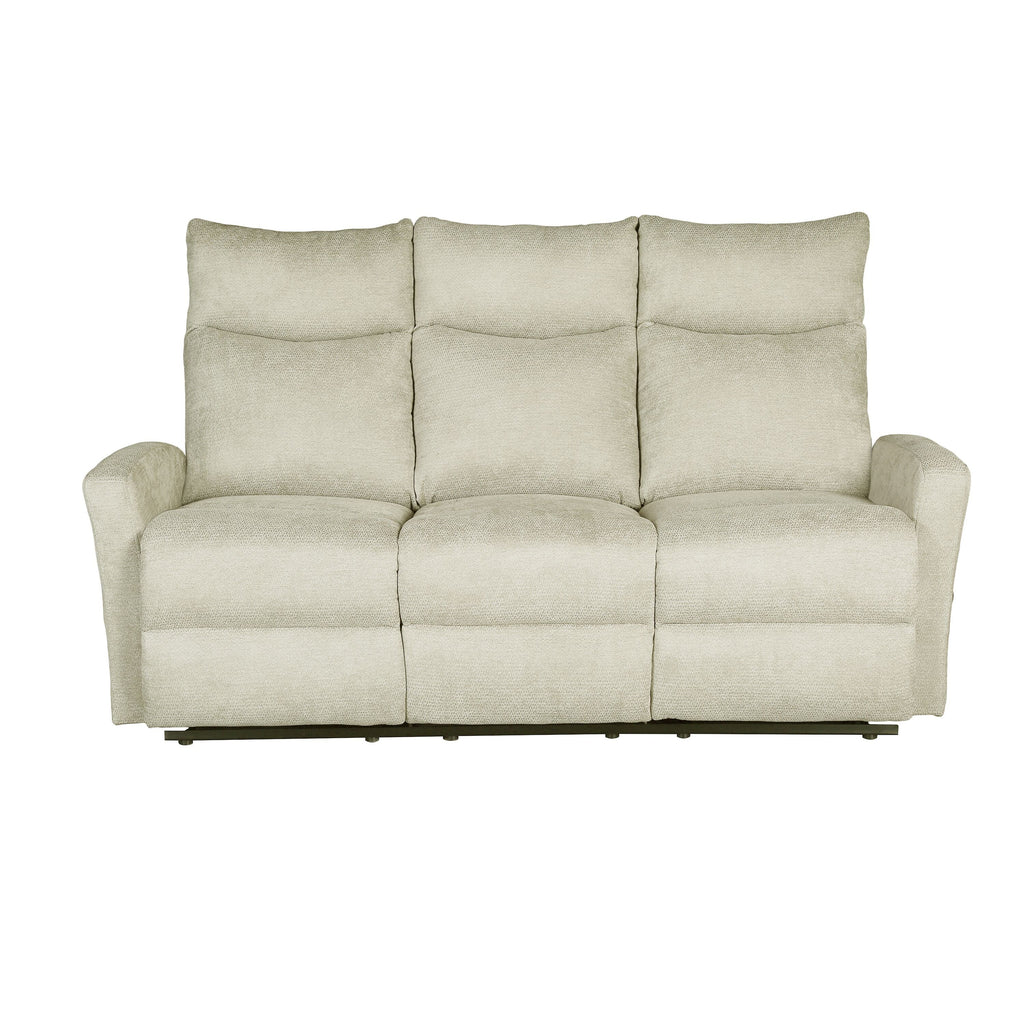 Manual Recliner Sofa Antares 3 Seater Fabric Beige – Beige