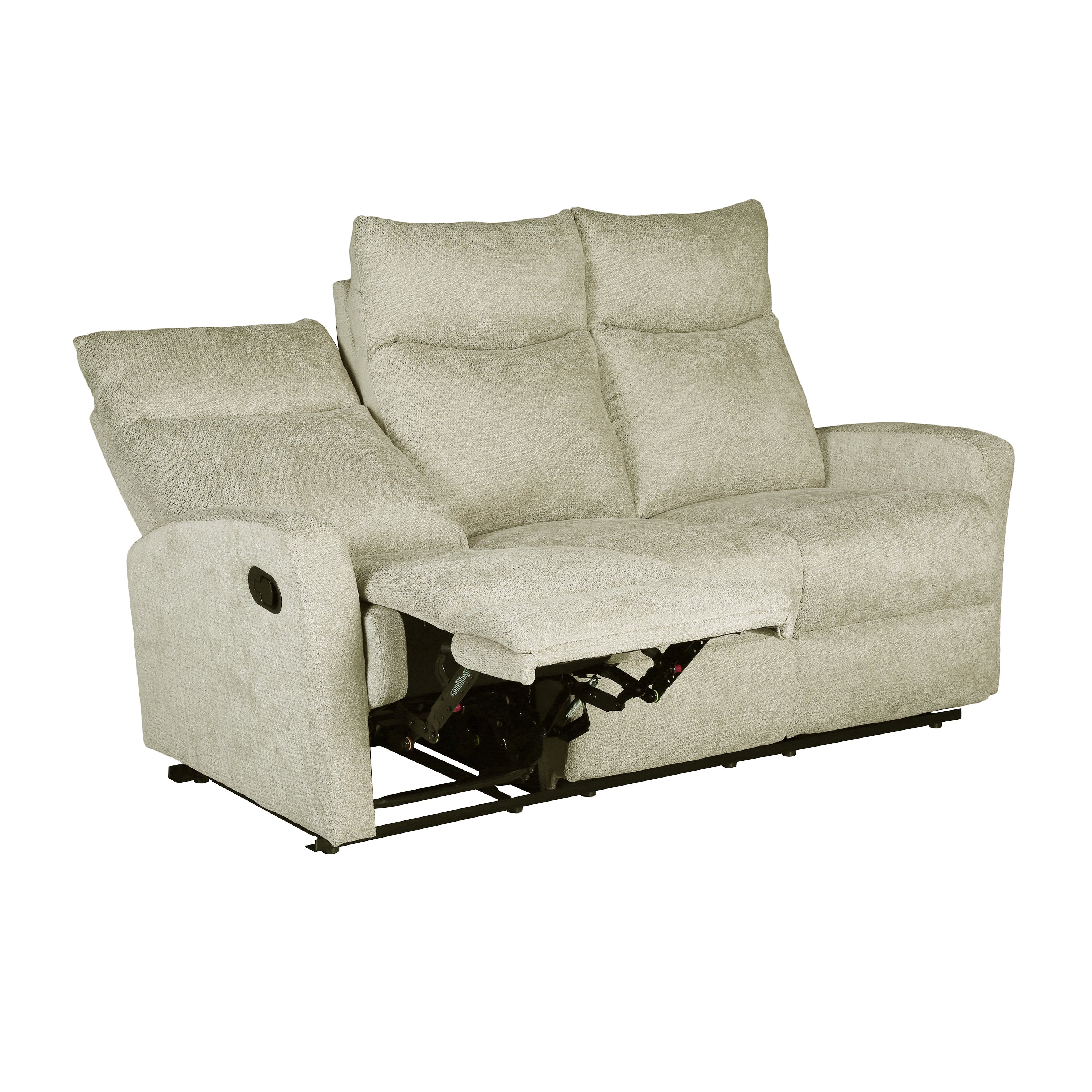 ANTARES 3-Seater + 2-Seater Reclining Sofa + 1-Swivel Armchair Set – Fabric Living Room Furniture