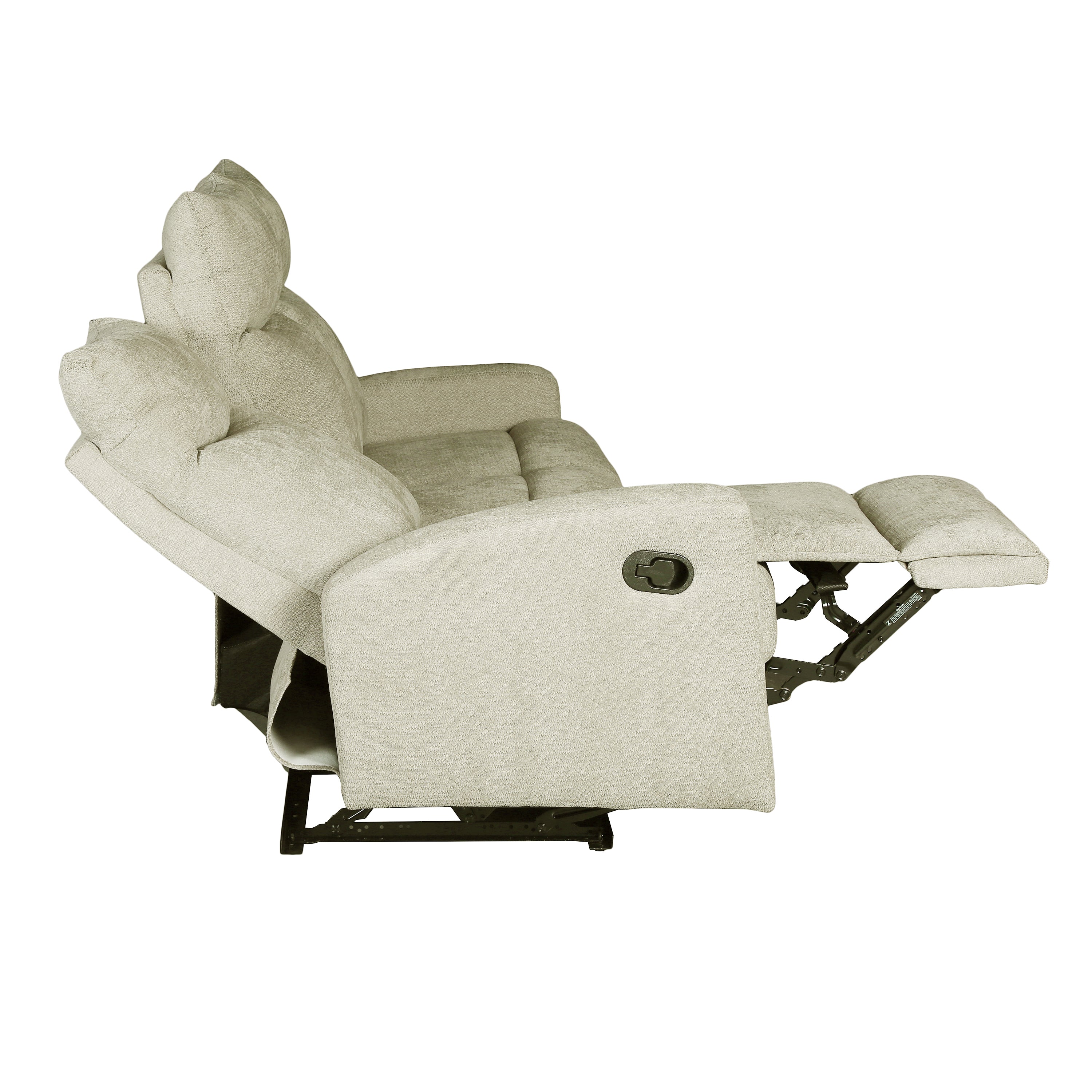 ANTARES 3-Seater + 2-Seater Reclining Sofa + 1-Swivel Armchair Set – Fabric Living Room Furniture