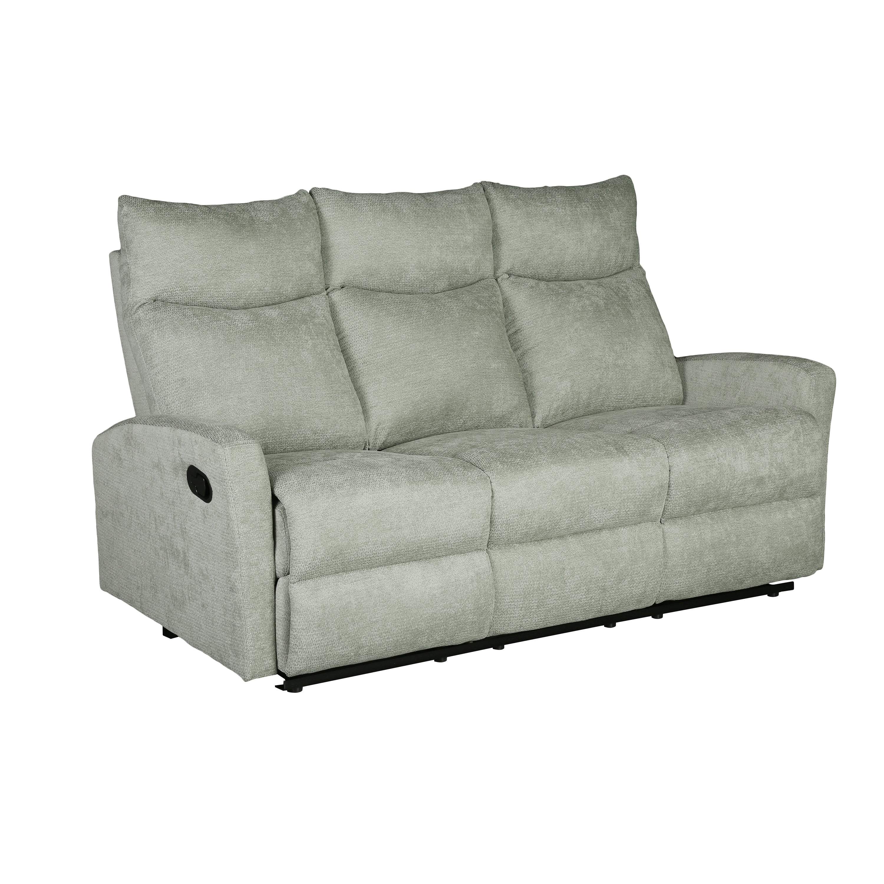 Manual Recliner Sofa Antares 3 Seater Fabric – Green