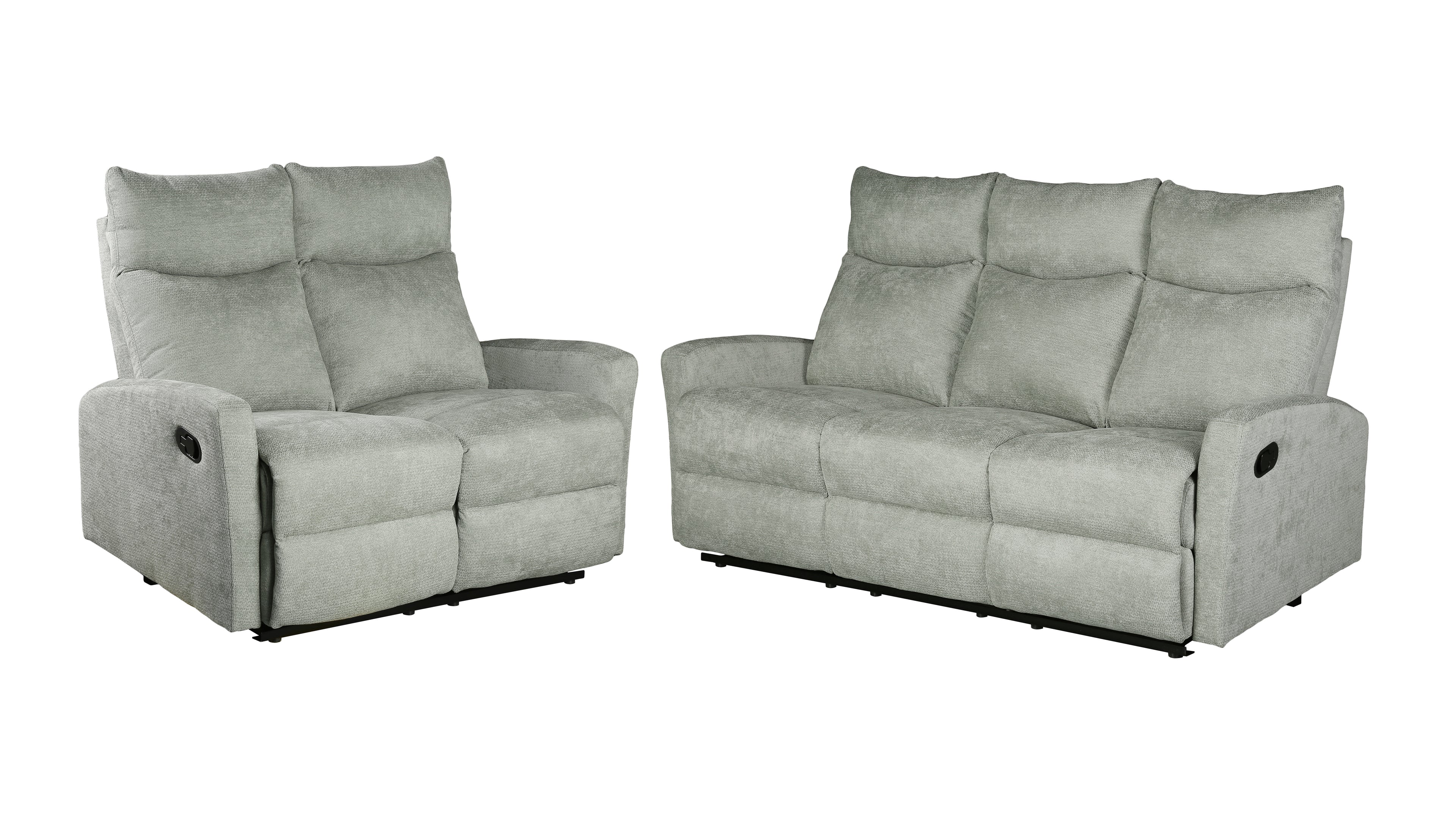 ANTARES 3-Seater & 2-Seater Manual Reclining Sofa Set – Fabric Living Room Furniture