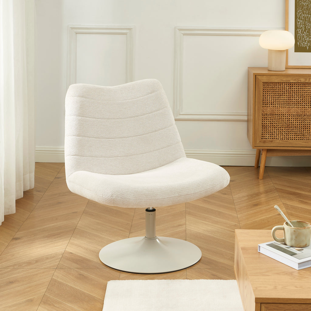 ANTEA Swivel Armchair – Fabric Accent Chair For Modern Living Rooms