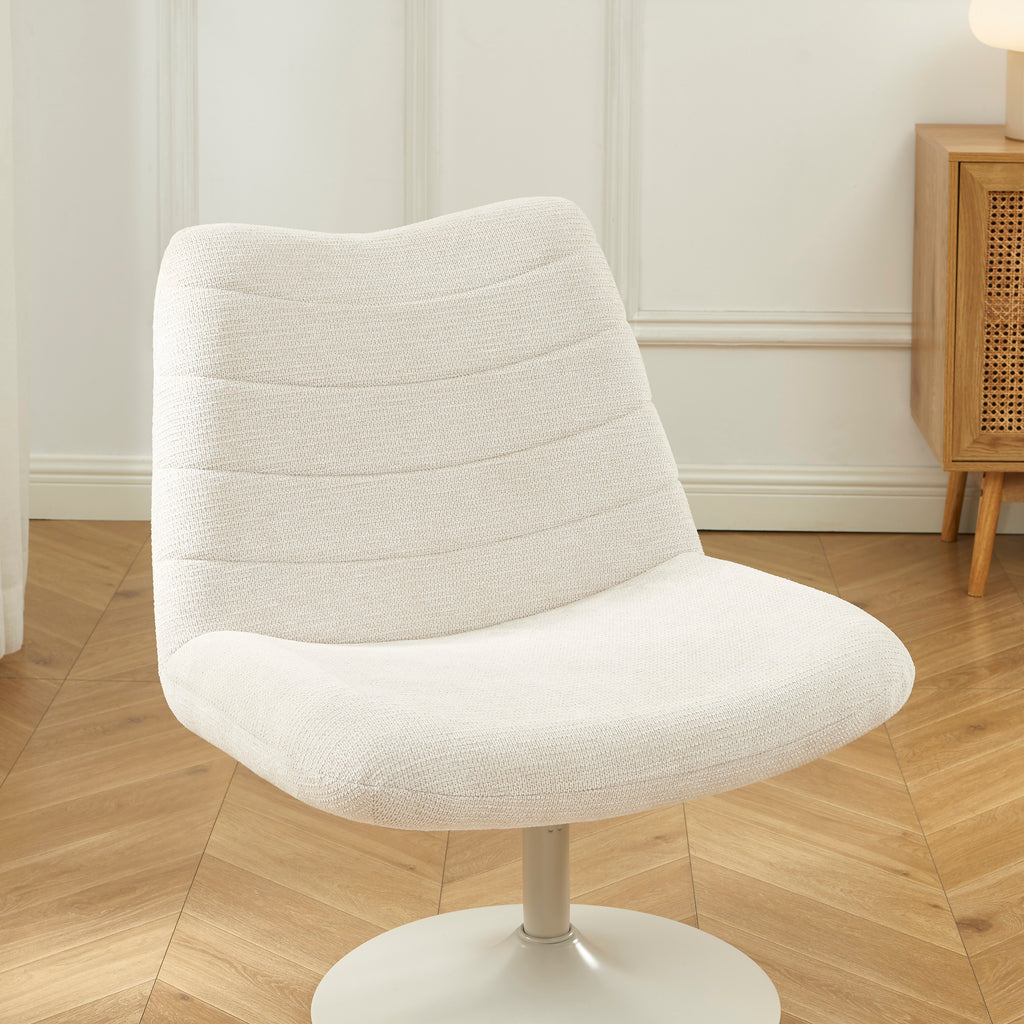 ANTEA Swivel Armchair – Fabric Accent Chair For Modern Living Rooms