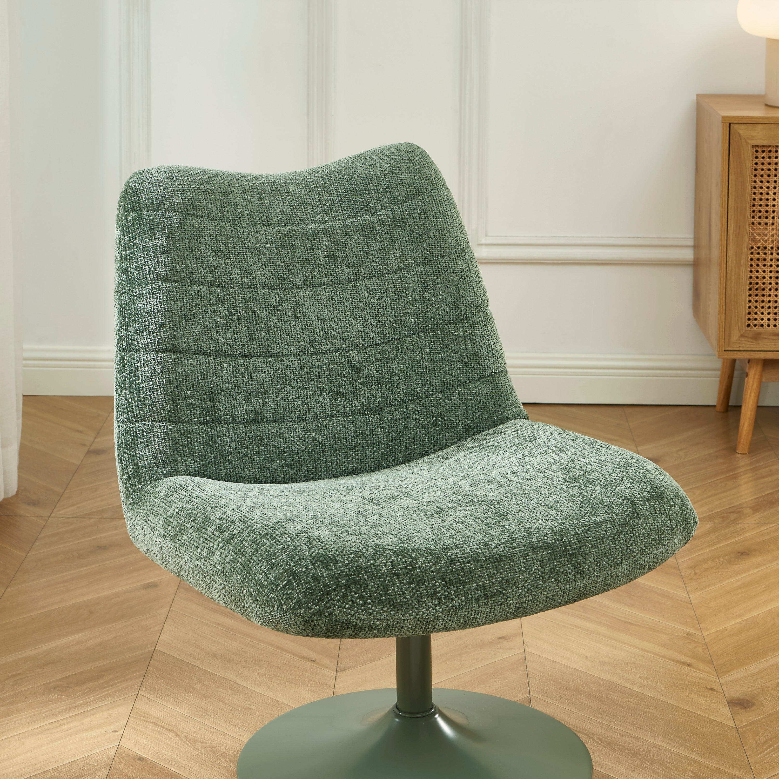 ANTEA Swivel Armchair – Fabric Accent Chair For Modern Living Rooms