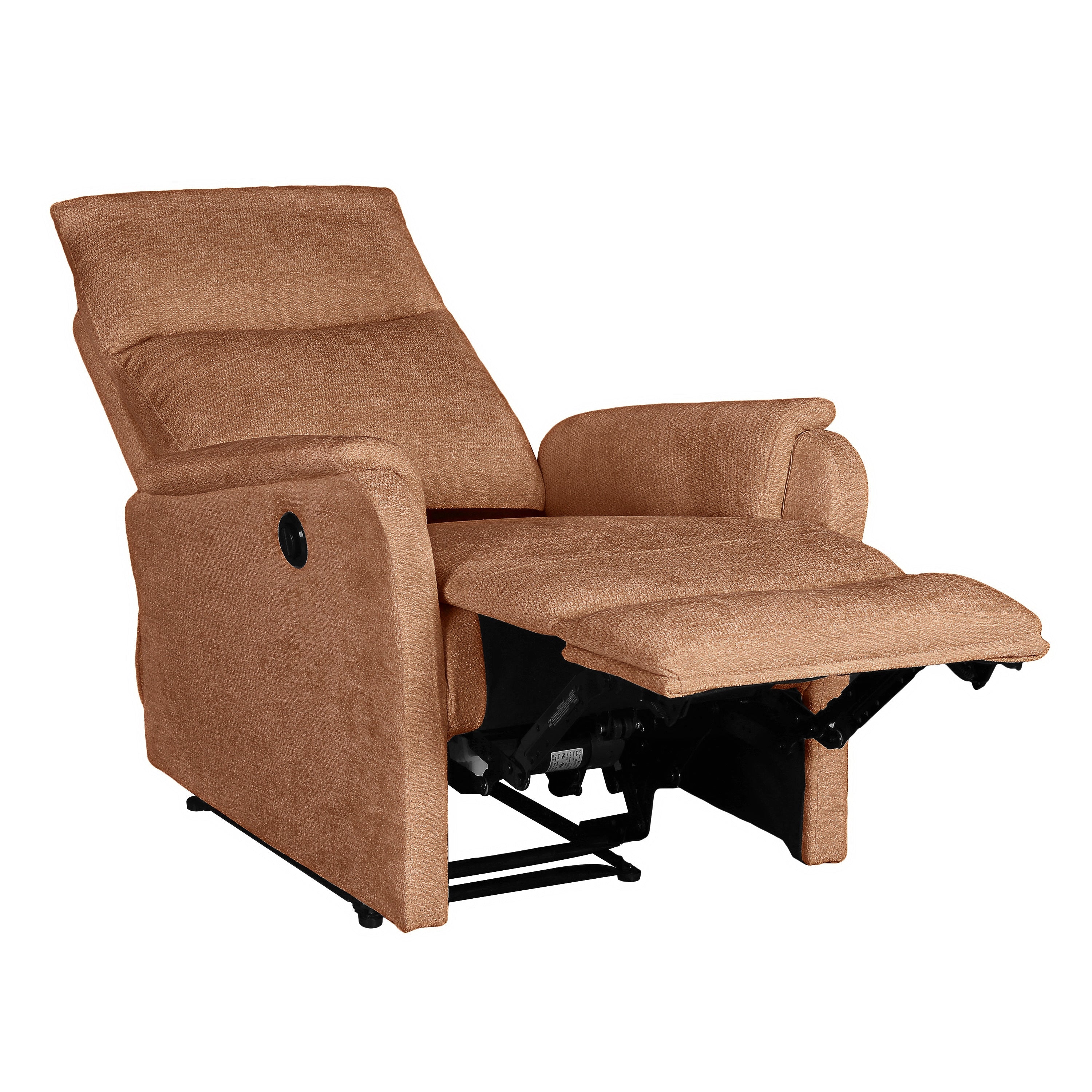 Electric Recliner Armchair Argoli 1 Seater Fabric – Orange