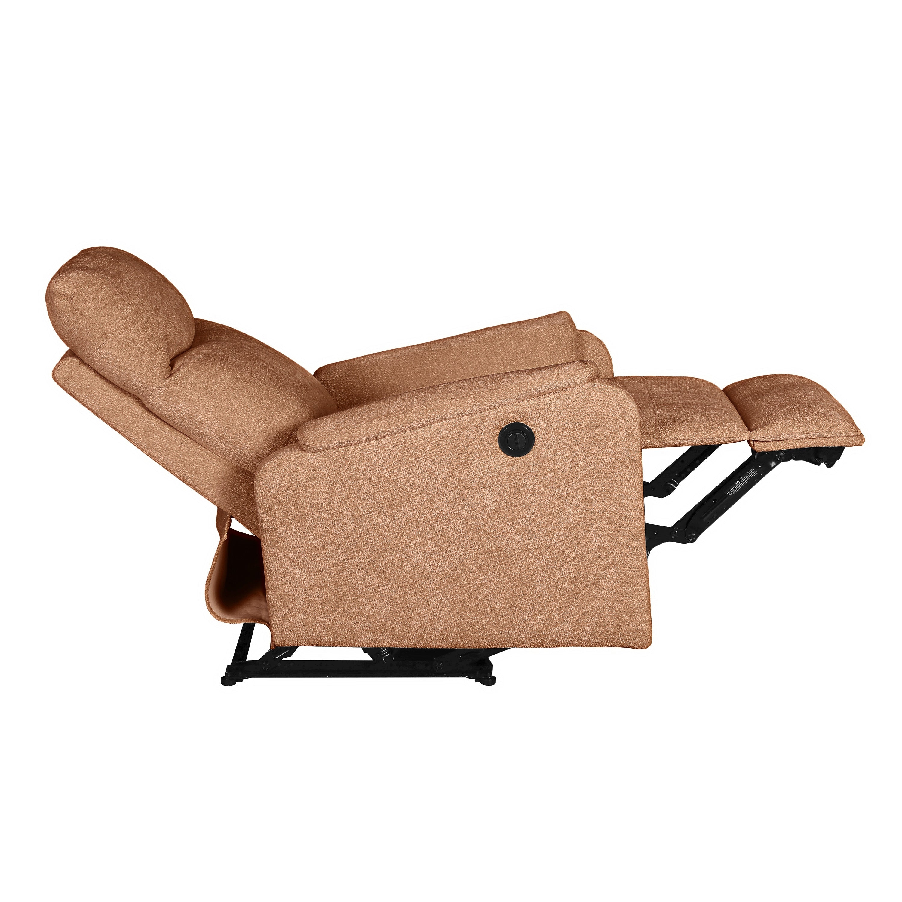 Electric Recliner Armchair Argoli 1 Seater Fabric – Orange
